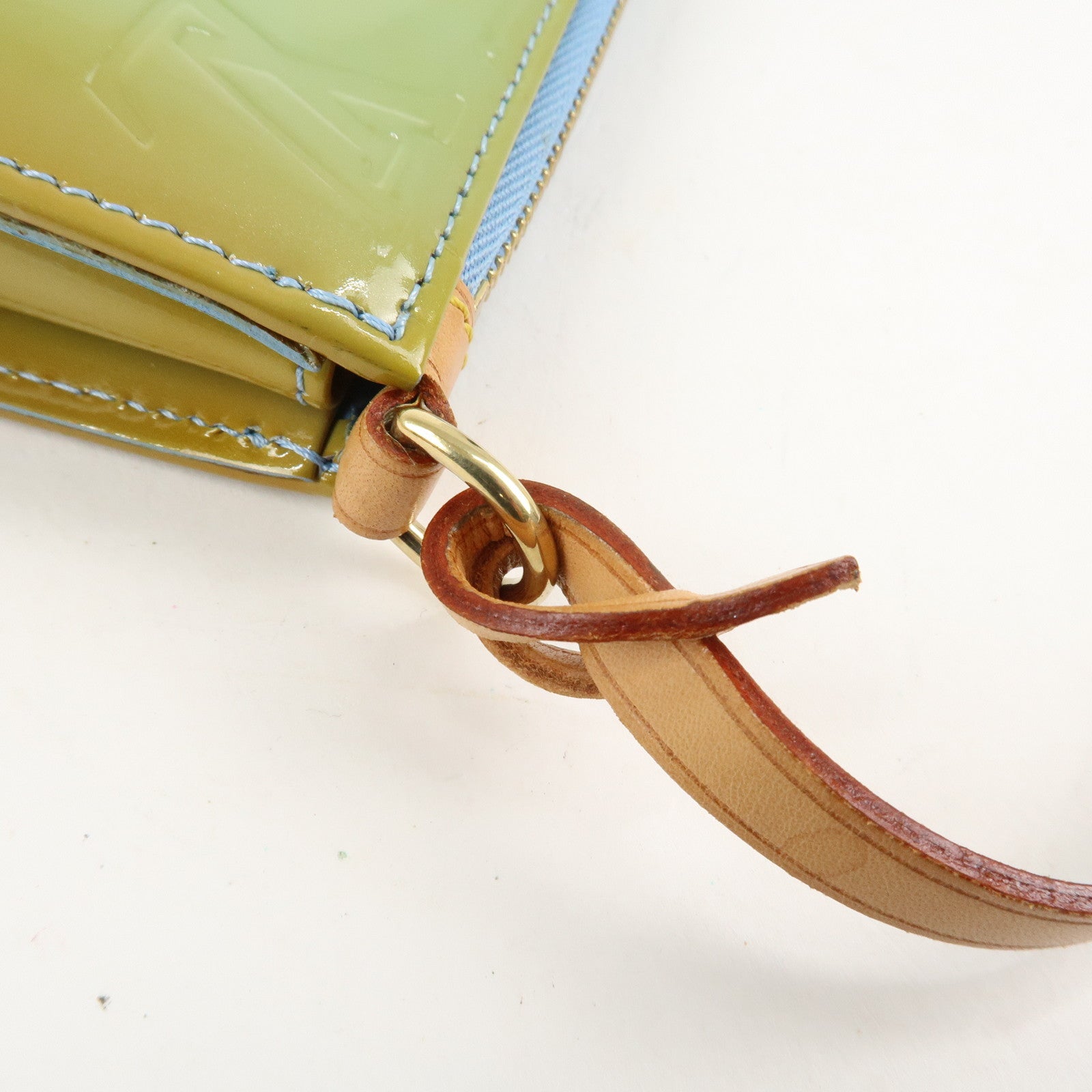 Louis Vuitton Monogram Vernis Lexington Hand Bag Baby Blue M91011 Used