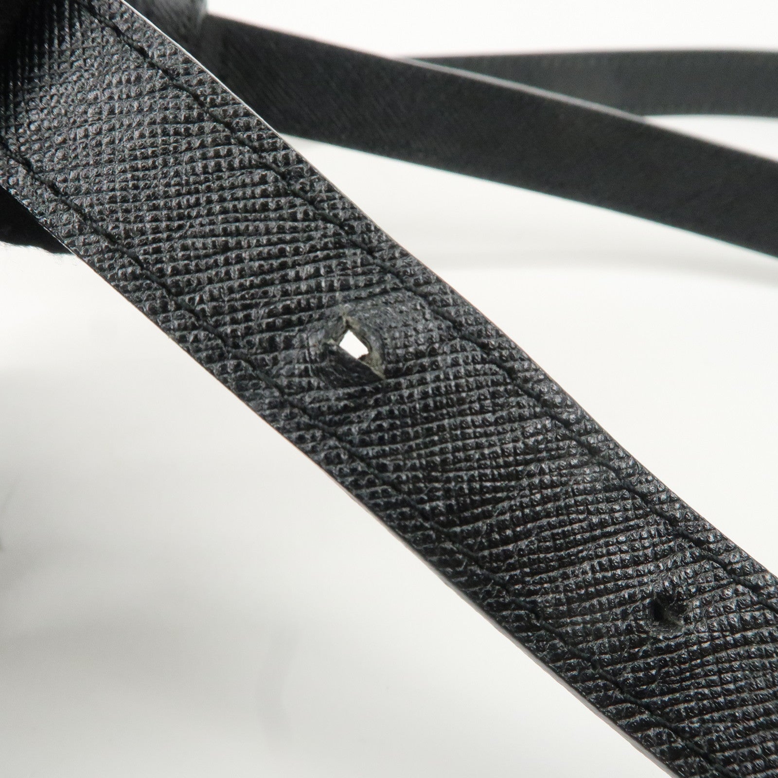 BURBERRY Canvas Leather Nova Plaid Shoulder Bag Beige Black Used