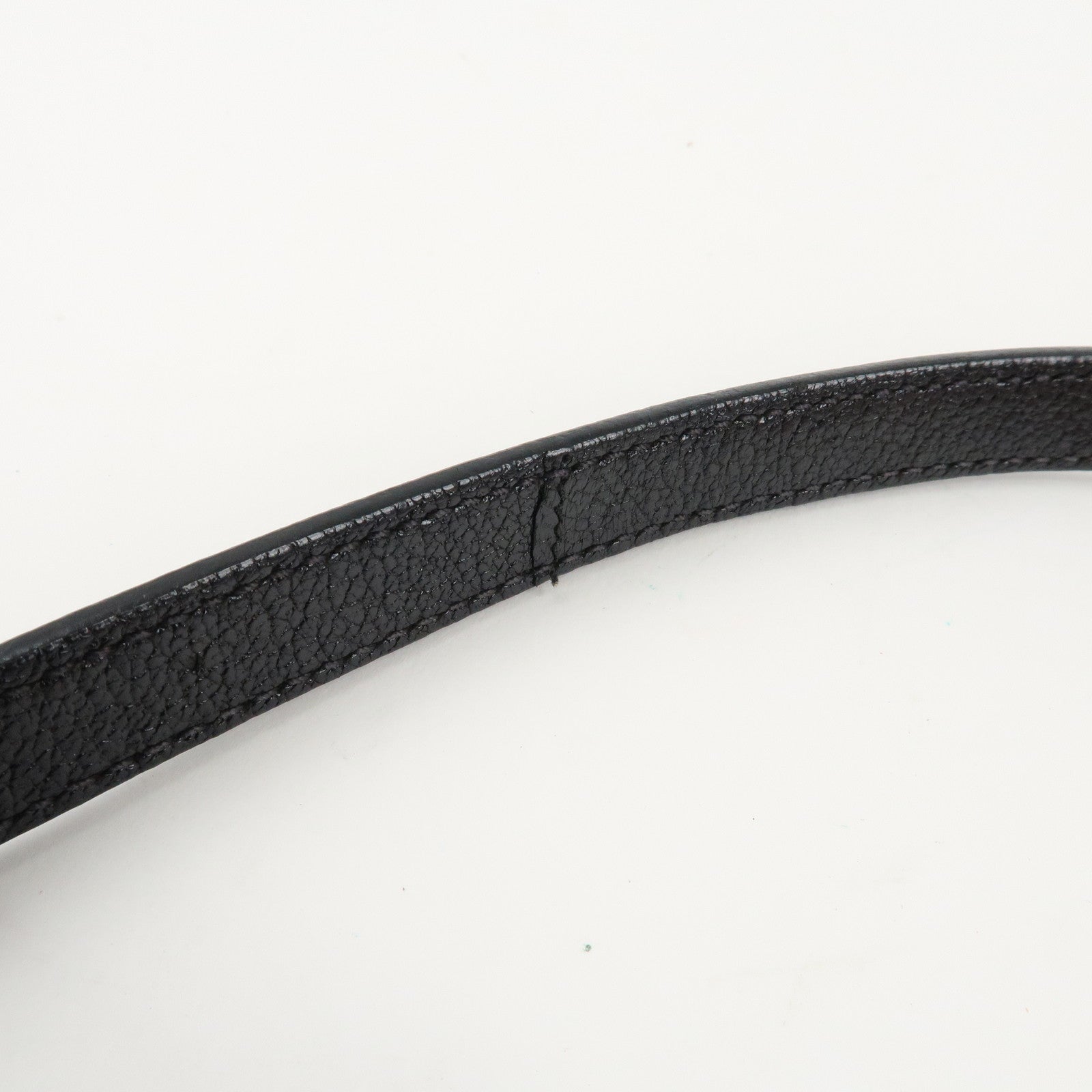 MIU MIU Matelasse Denim Leather 2Way Bag Hand Bag Blue Black Used