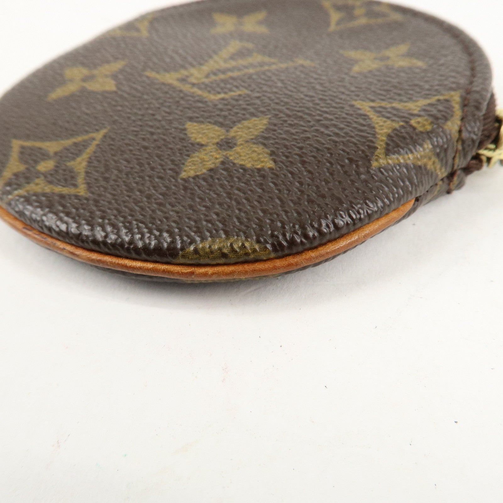 Louis Vuitton Monogram Porte Monnaie Rond Coin Case M61926 Used