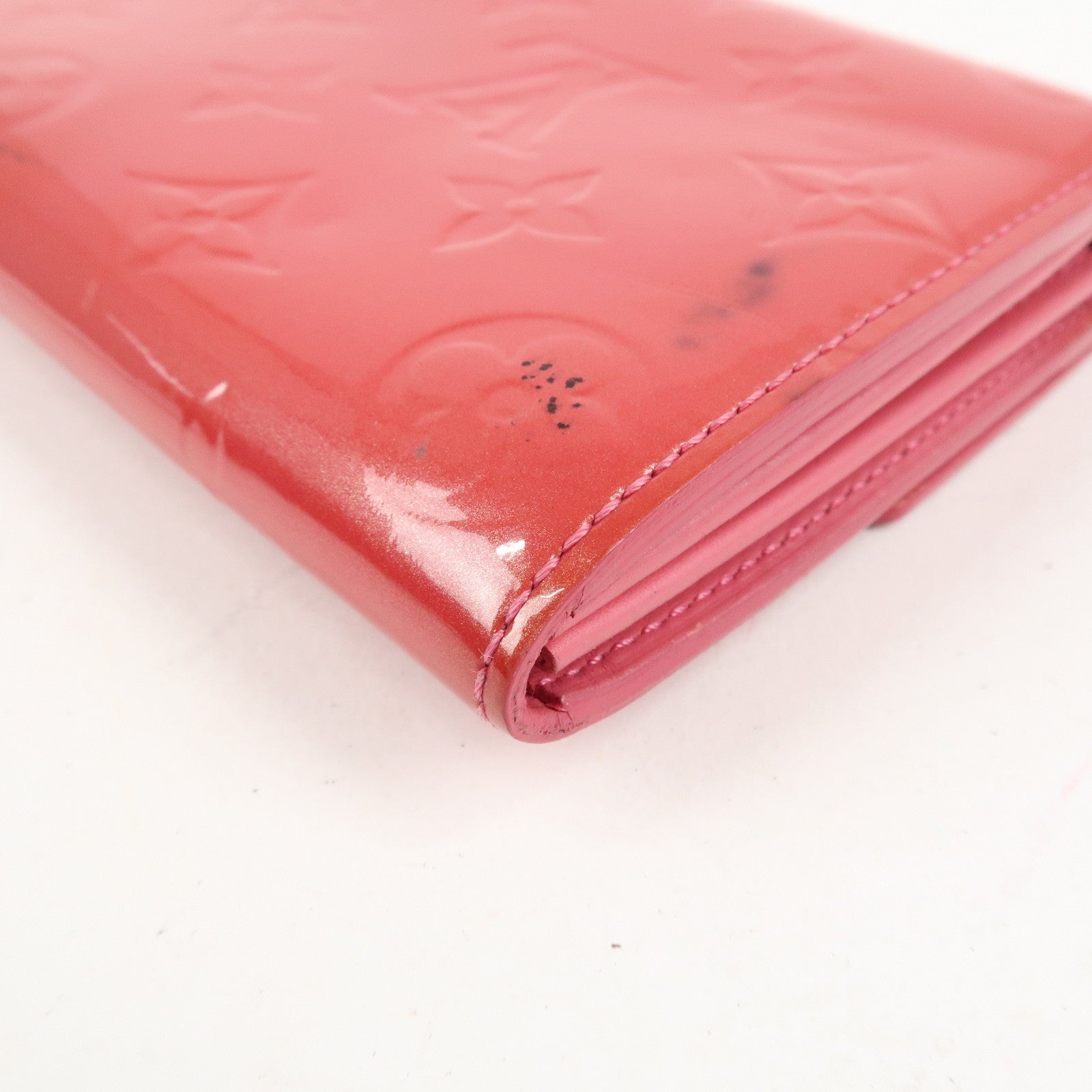 Louis Vuitton Monogram Vernis Portefeuille Sarah Framboise M9140F Used