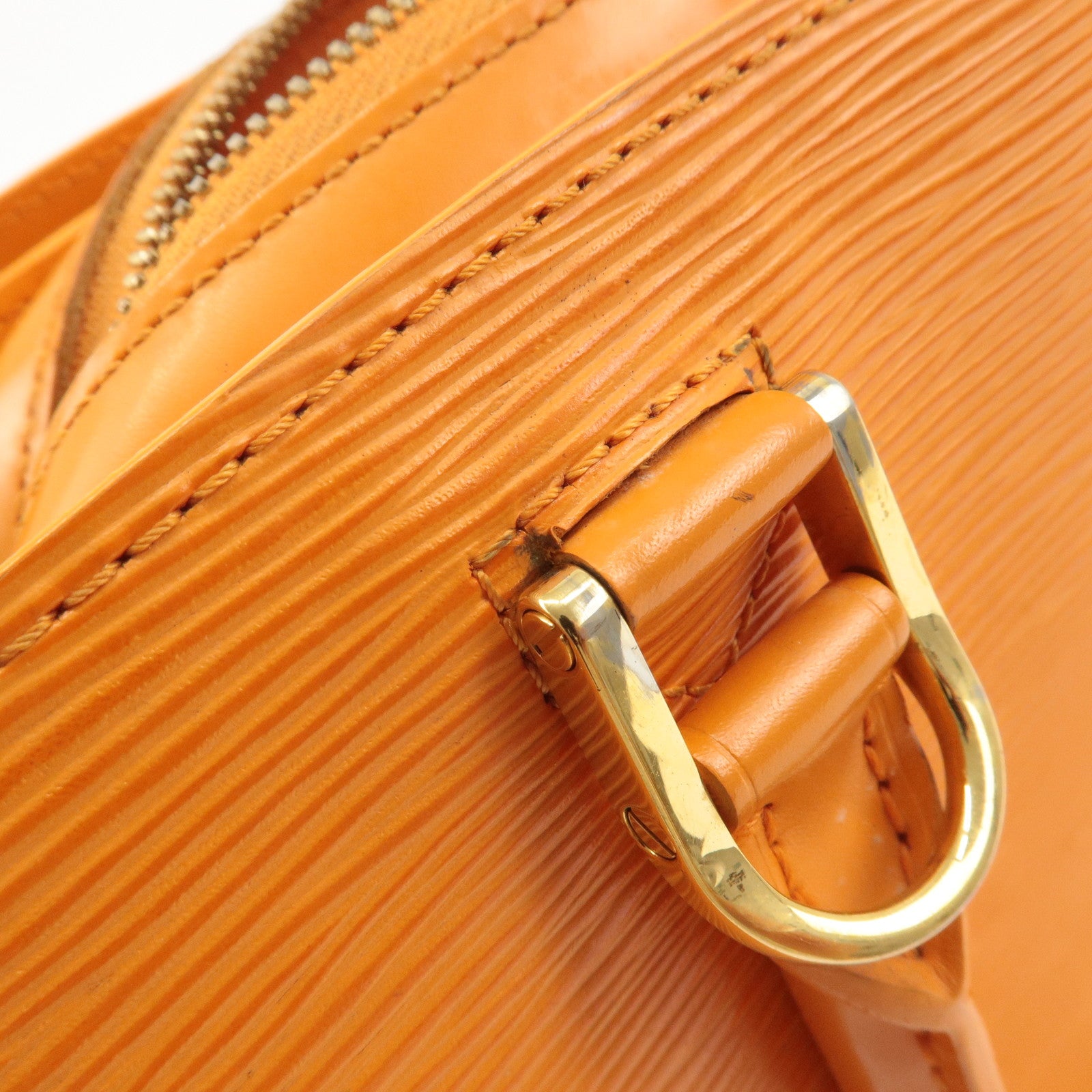 Louis Vuitton Epi Pont Neuf Hand Bag Mandarin Orange M5205H Used