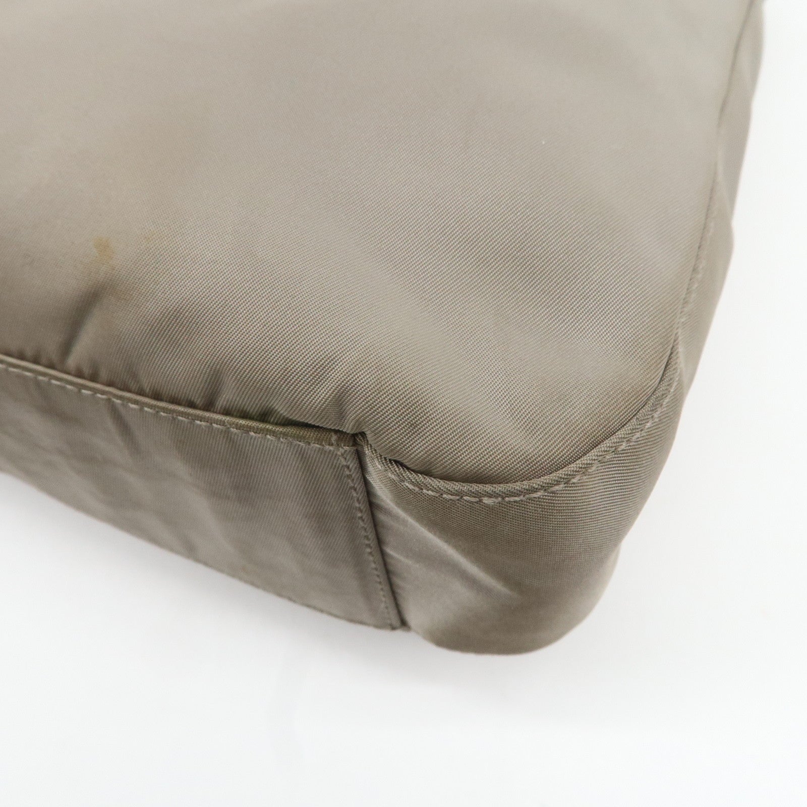 PRADA Nylon Shoulder Bag Gray Used
