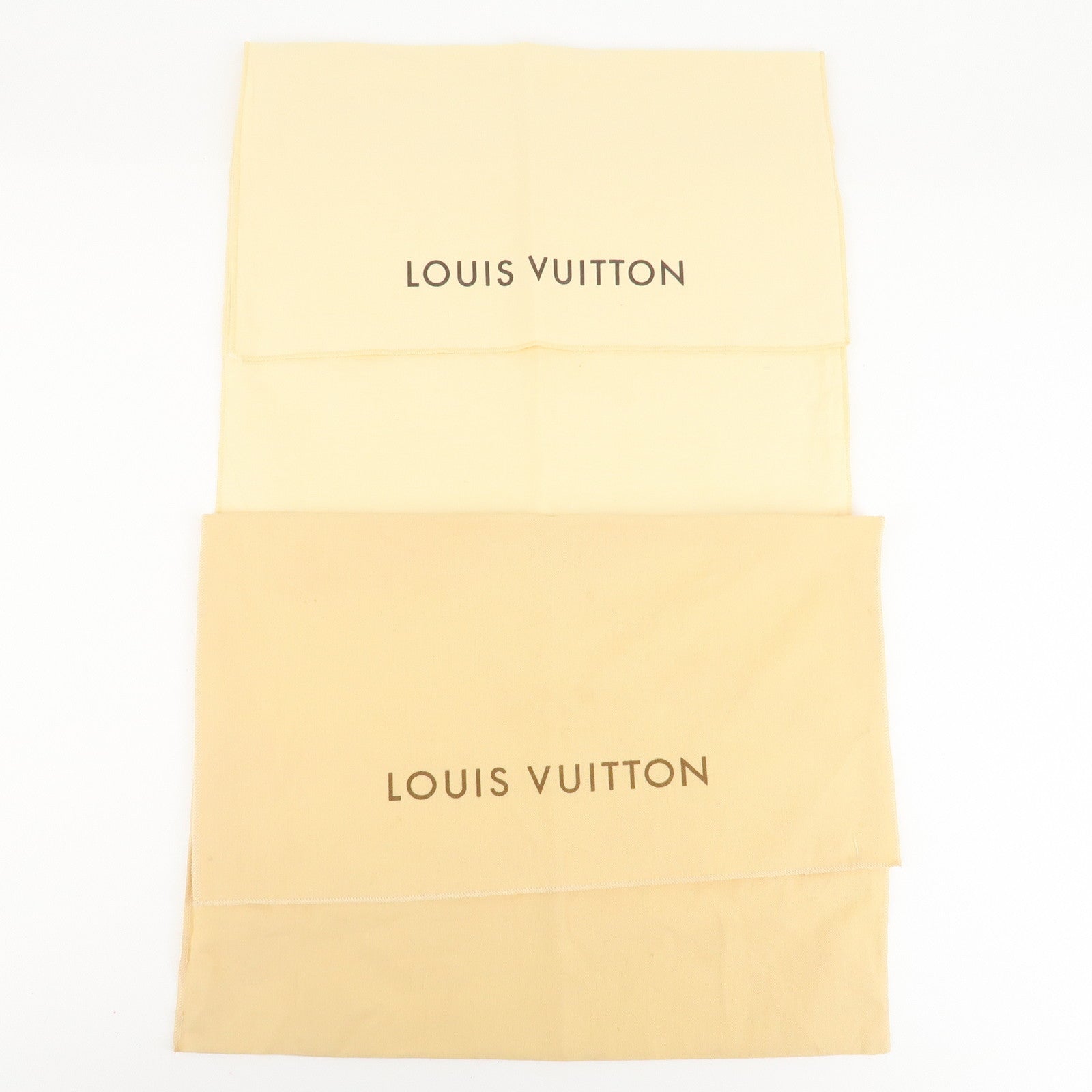 Louis Vuitton Set Of 10 Dust Bag Flap Style Beige Used
