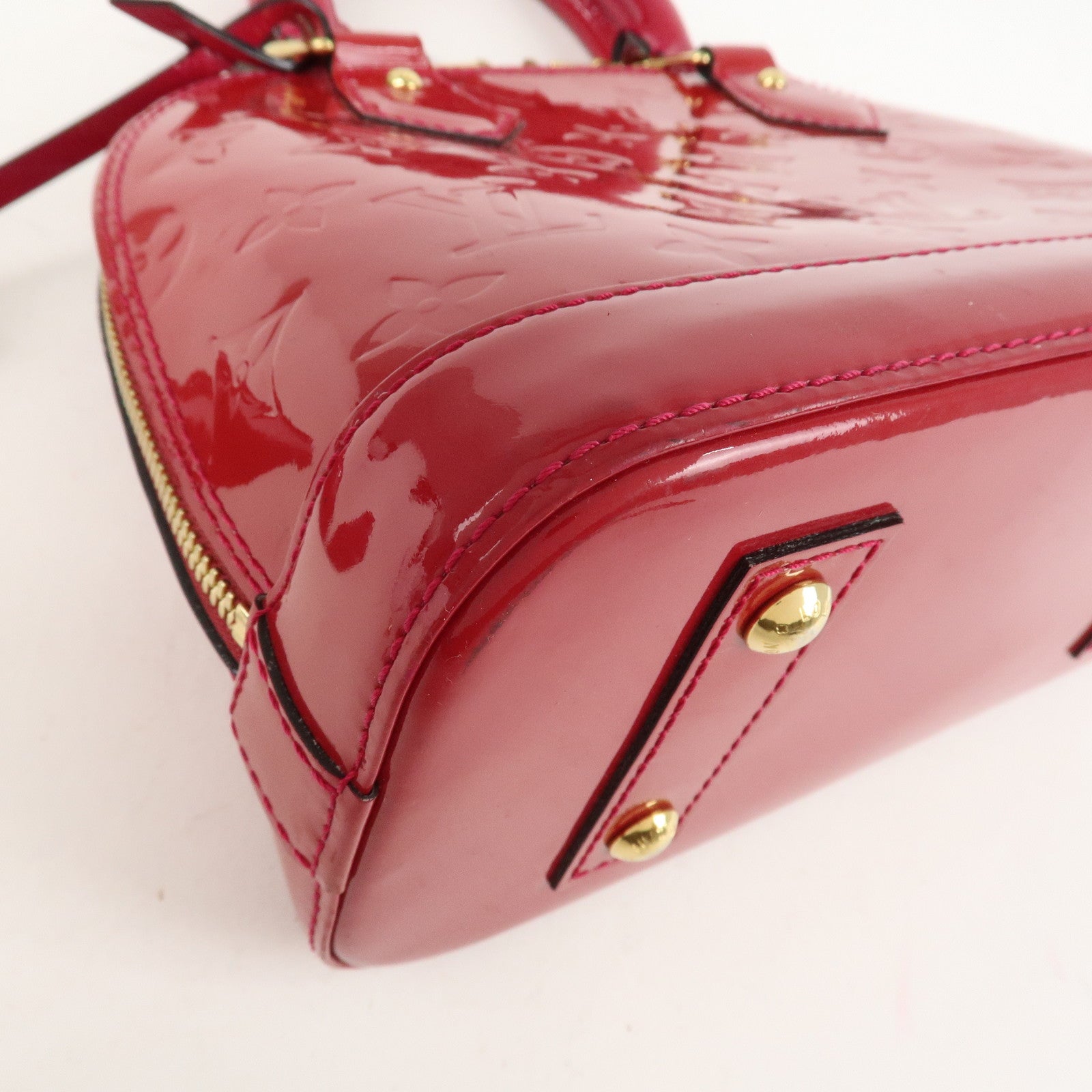 Louis Vuitton Monogram Vernis Alma BB 2Way Bag Rose Indien M91771 Used