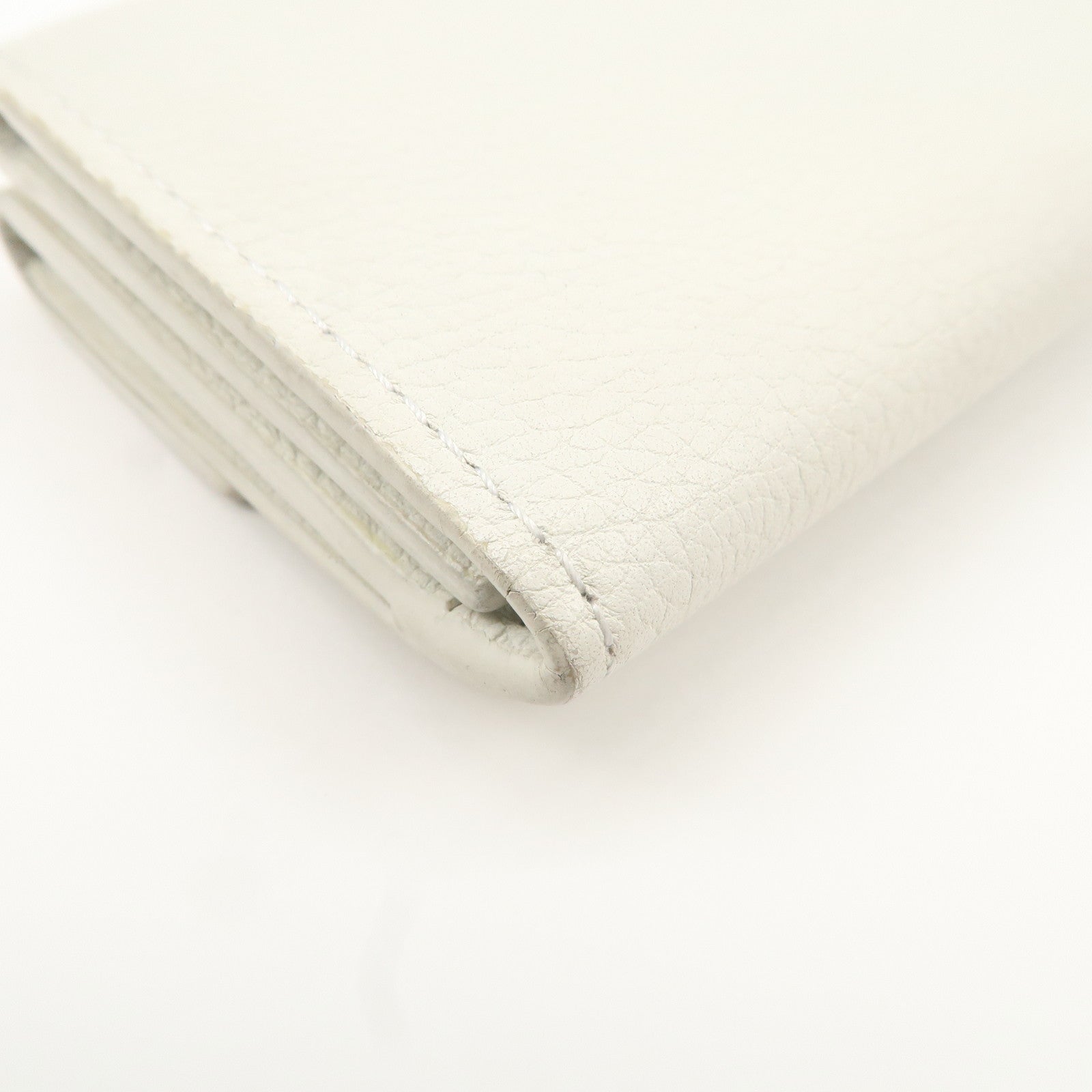 Louis Vuitton Portefeuille Lock Mini Wallet White M68482 Used