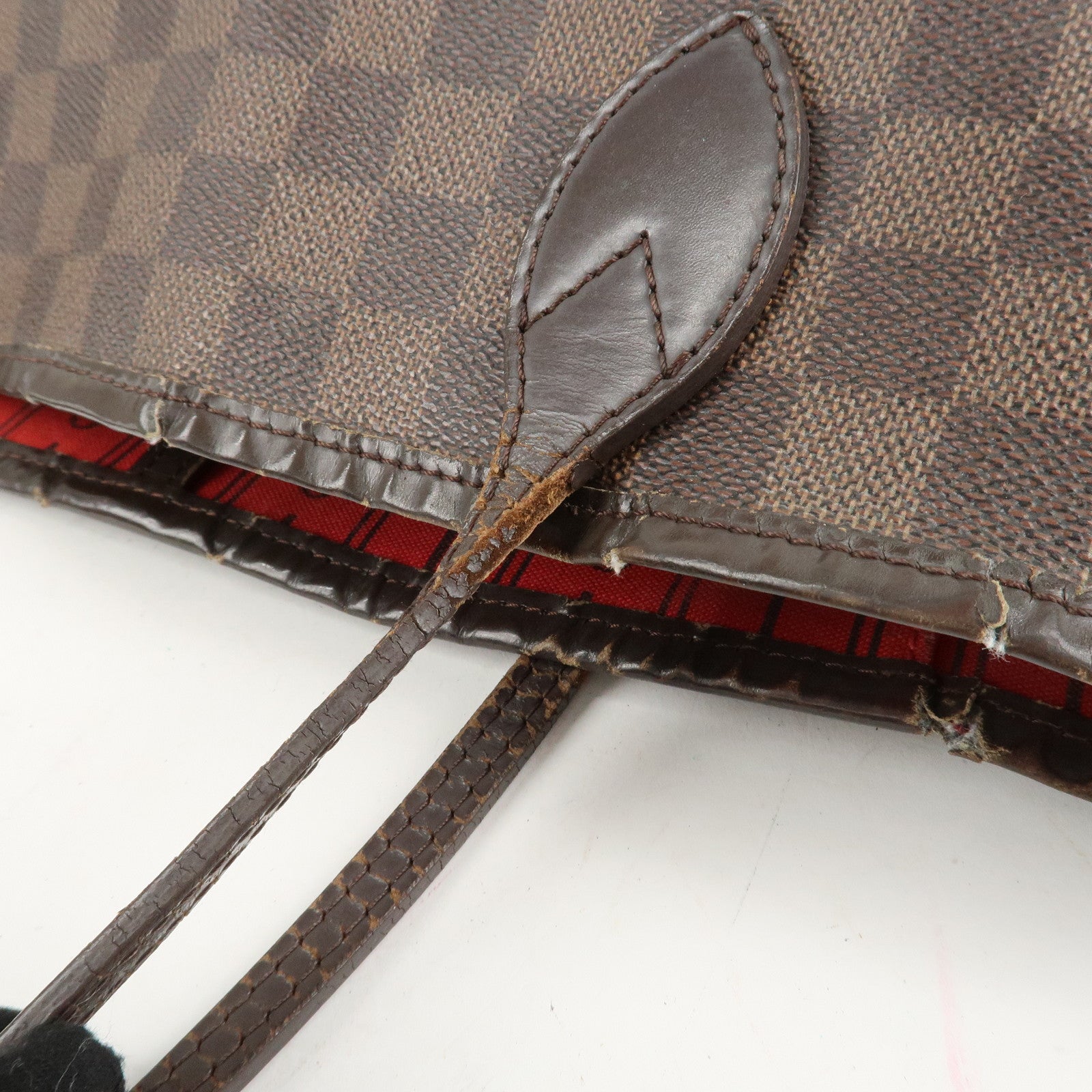 Louis Vuitton Damier Neverfull MM Tote Bag Brown M41358 Used