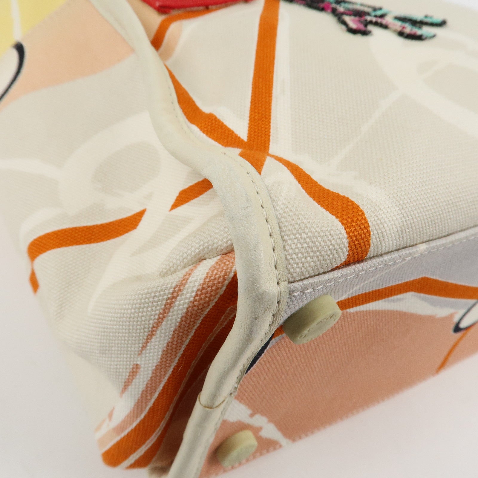 CHANEL Cruise Line Canvas Spangle Paris Map Tote Bag A30833 Used