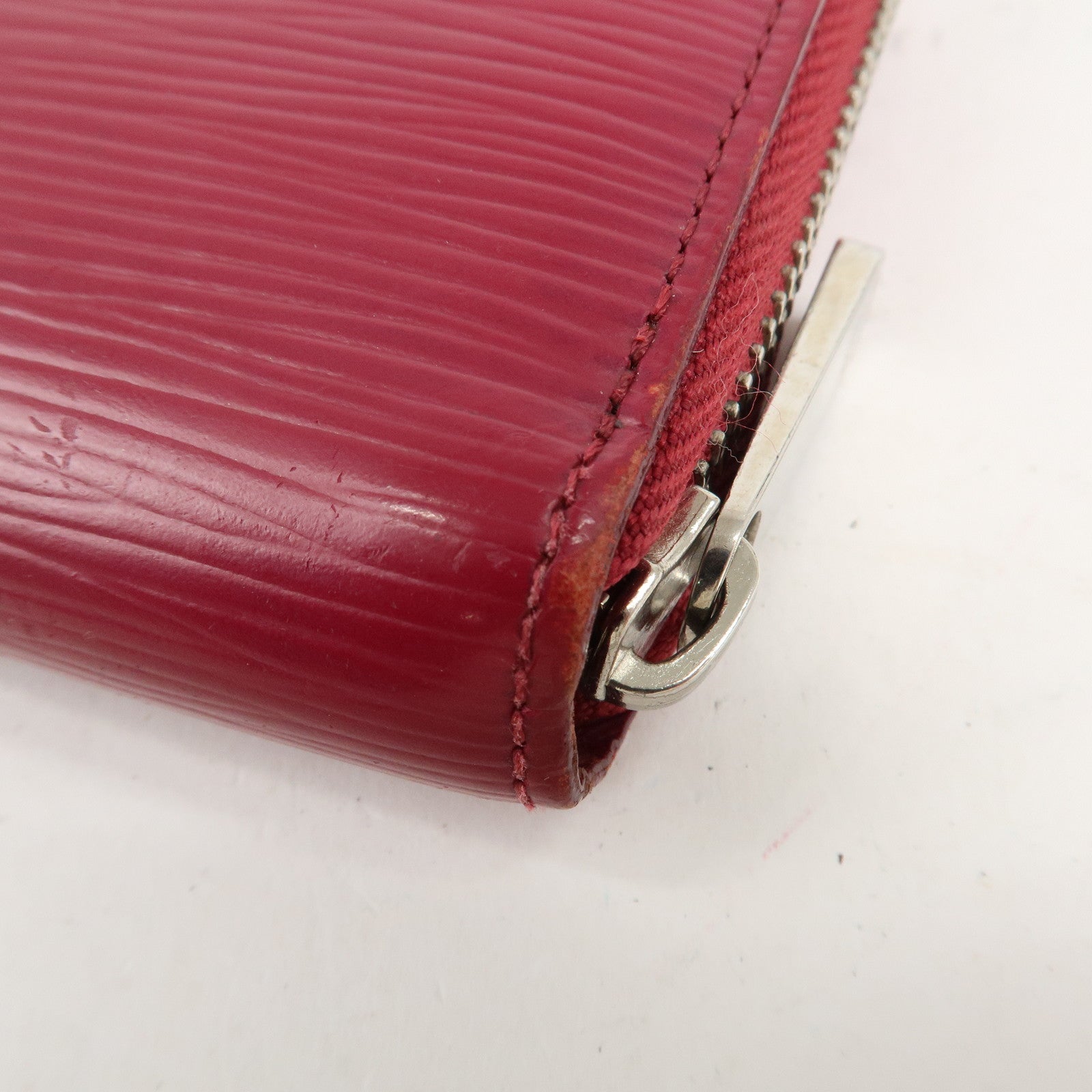 Louis Vuitton Epi Zippy Wallet Zip Around Wallet Fuchsia M60305 Used