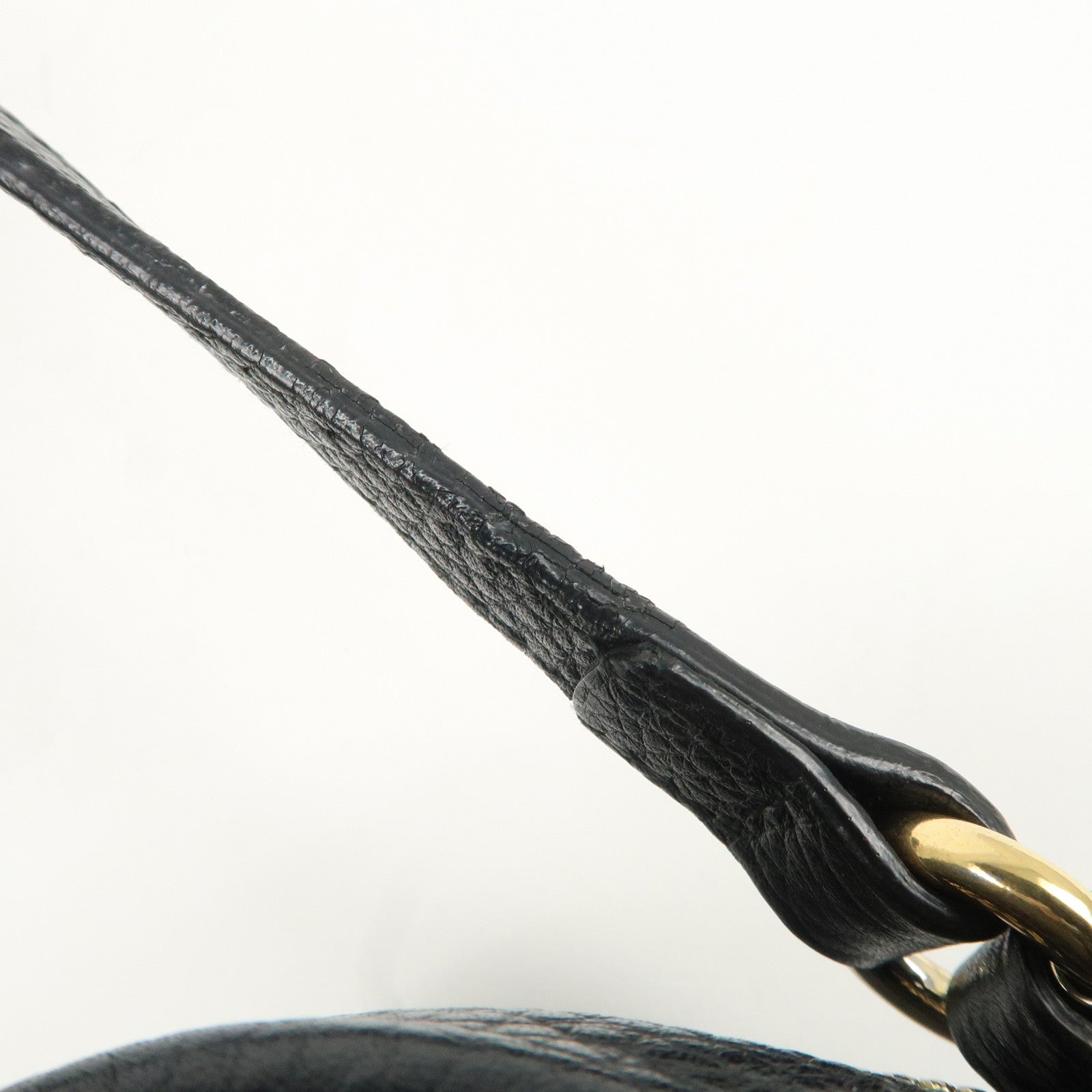 GUCCI SOHO Leather Small Disco Shoulder Bag Black 308364 Used