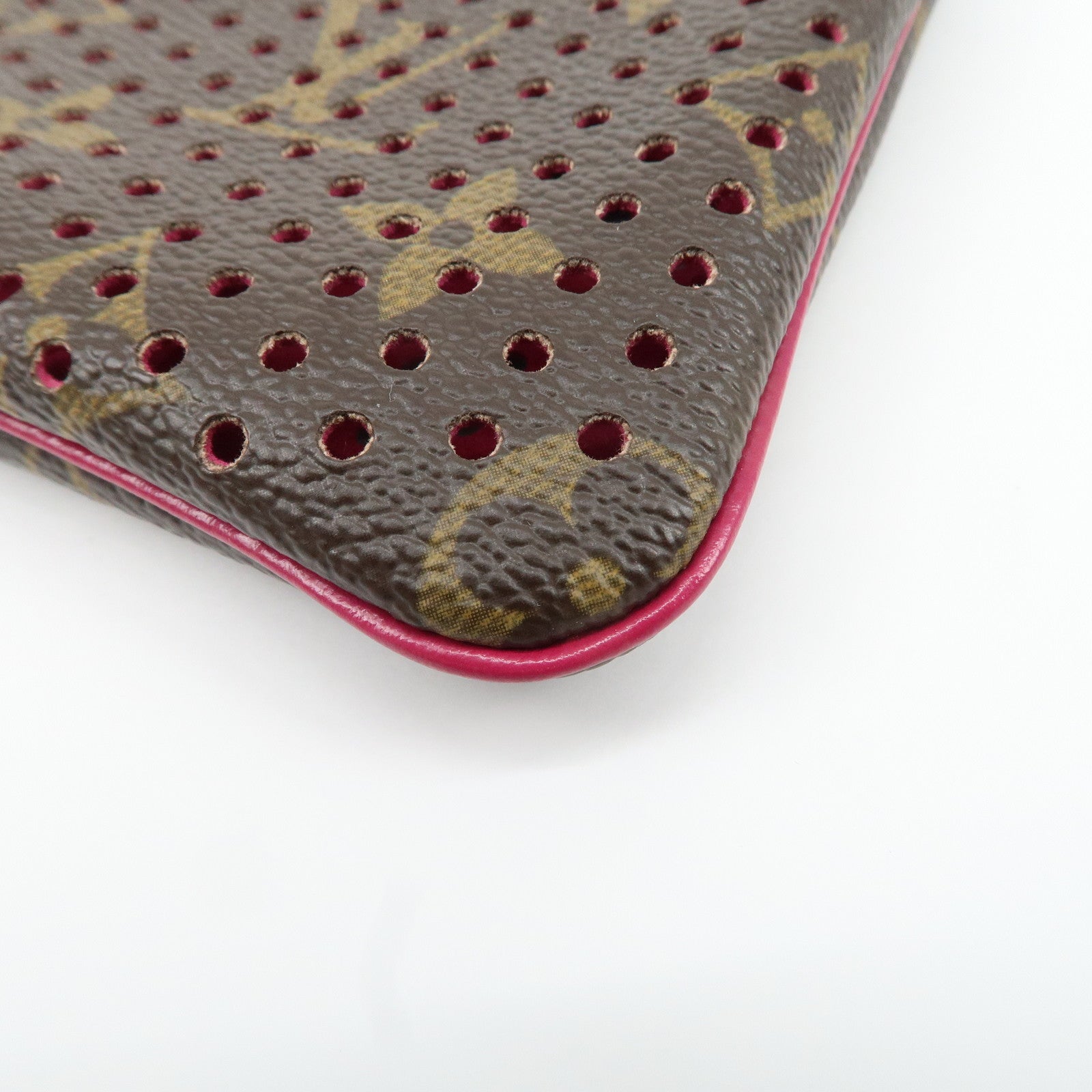 Louis Vuitton Monogram Perforated Pochette Plat Pouch M95219 Used