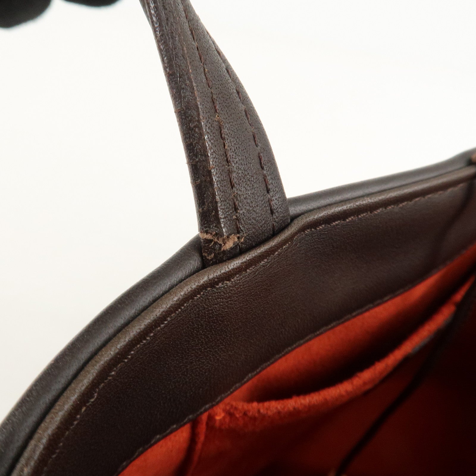 Louis Vuitton Damier Sauvage Impala Hand Bag Beige Brown M92133 Used