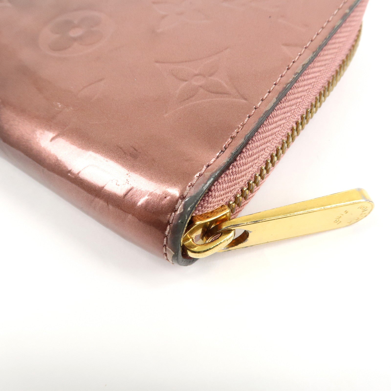 Louis Vuitton Monogram Vernis Zippy Long Wallet Used