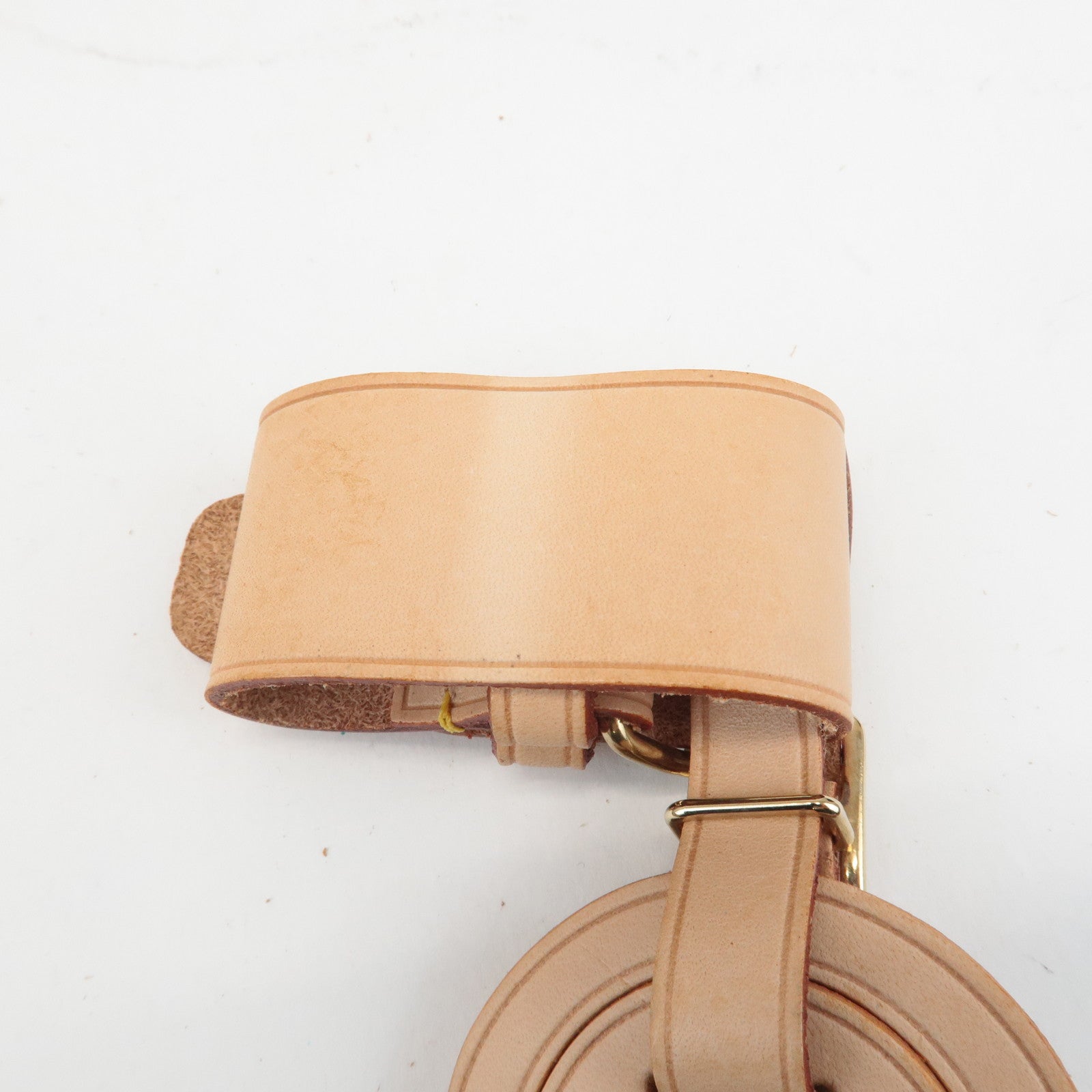 Louis Vuitton Set of 10 Leather Name Tag & Poignet Natural Used