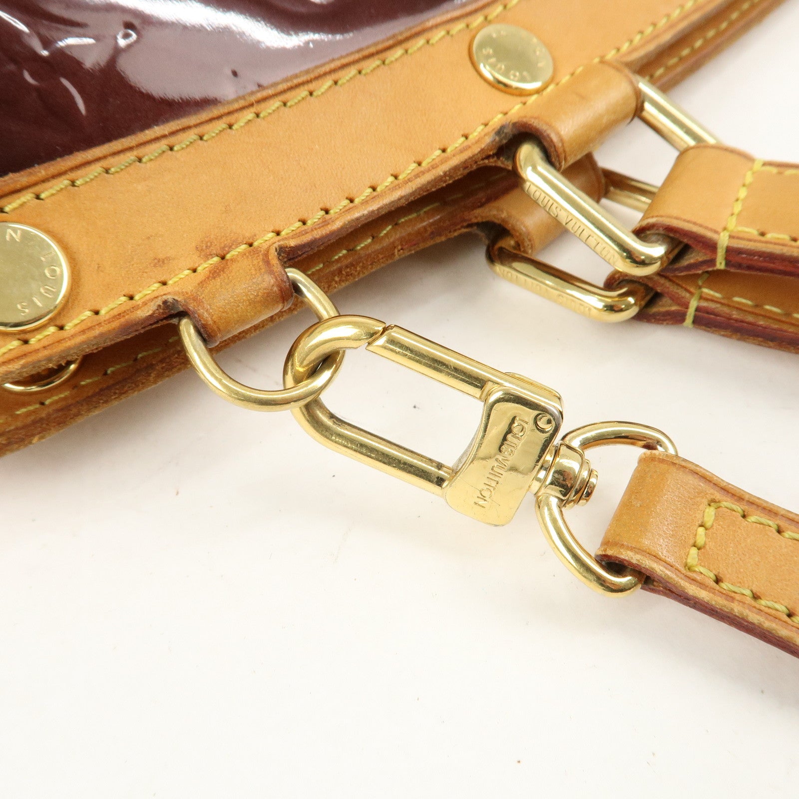 Louis Vuitton Monogram Vernis Brea GM 2Way Bag Amarante M91616 Used