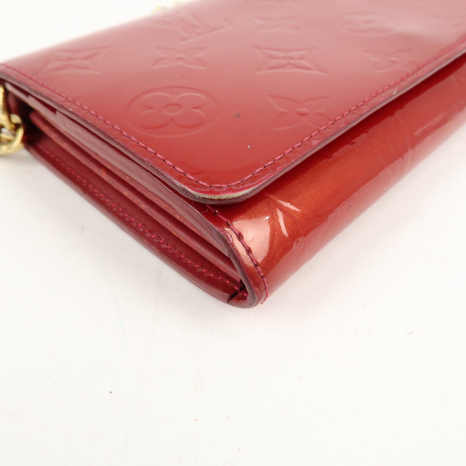 Louis Vuitton Vernis Portefeuille Sarah Chain Wallet M90087 Used