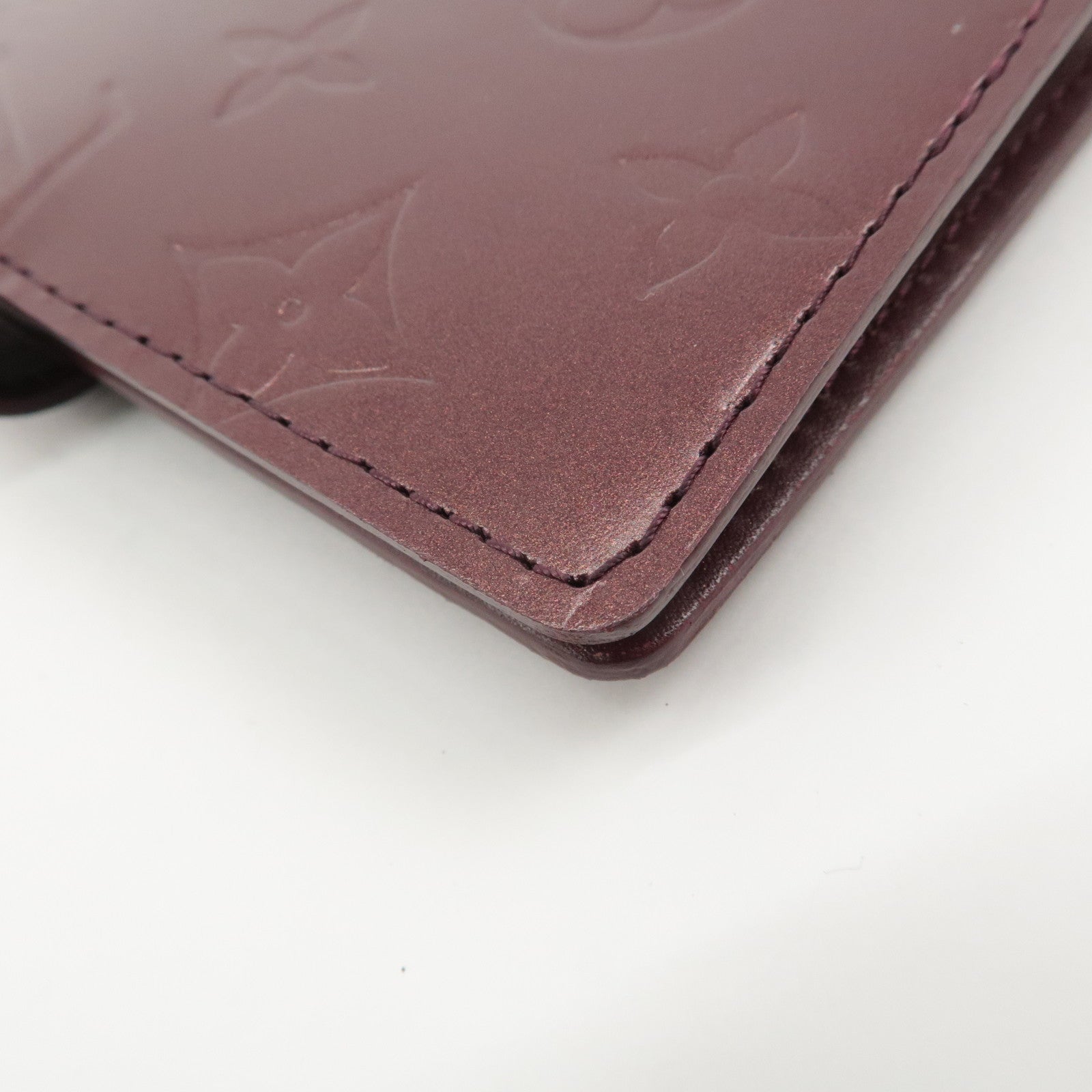 Louis Vuitton Monogram Matt Agenda PM Planner Cover Violet R20936 Used