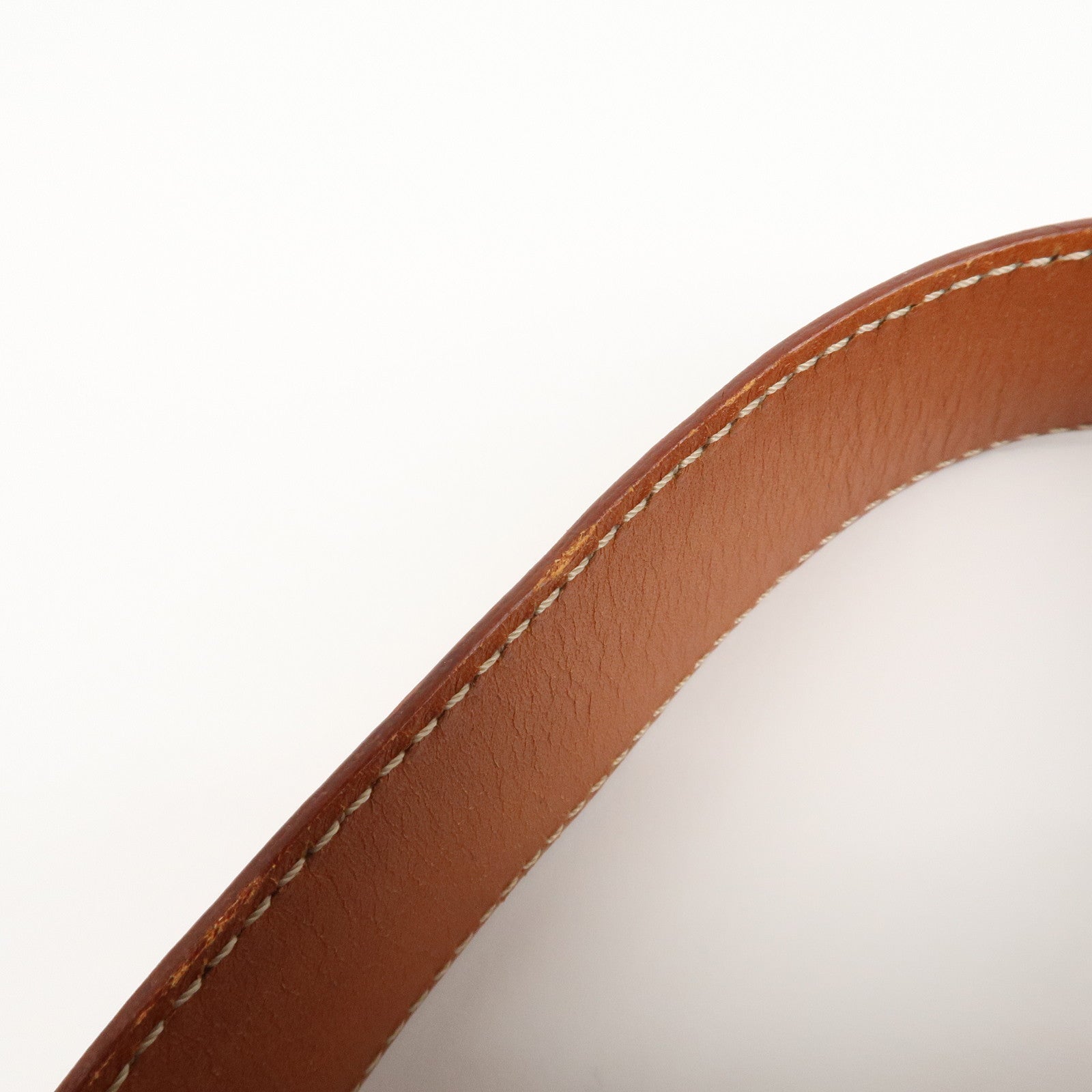 CELINE Macadam PVC Leather Shoulder Bag Hand Bag Brown Used