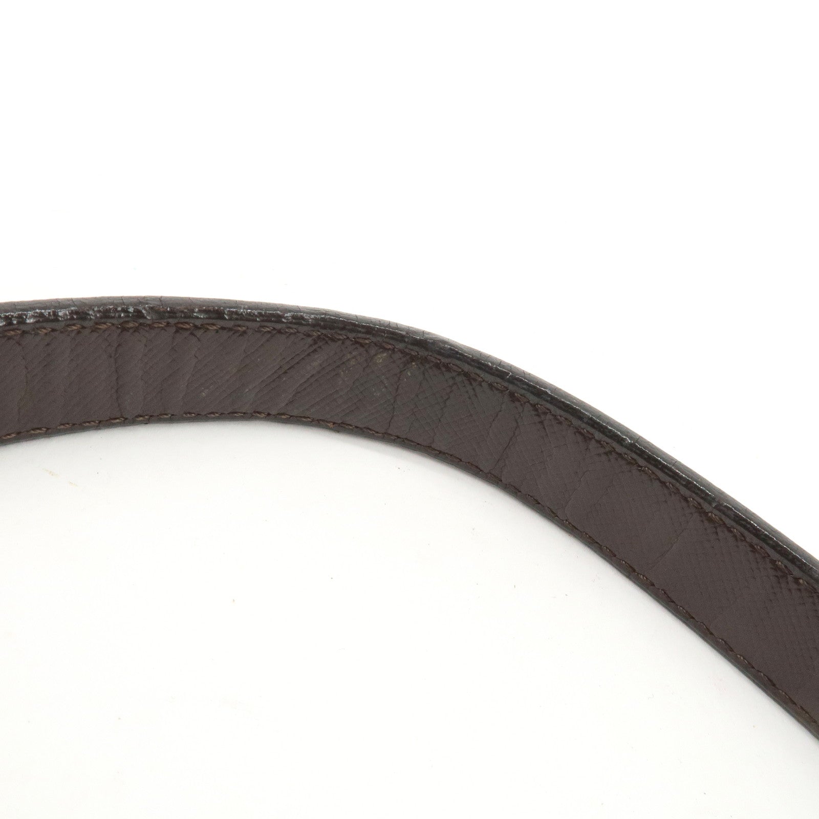 BURBERRY Nylon Leather Nova Plaid Shoulder Hand Bag Beige Black Used