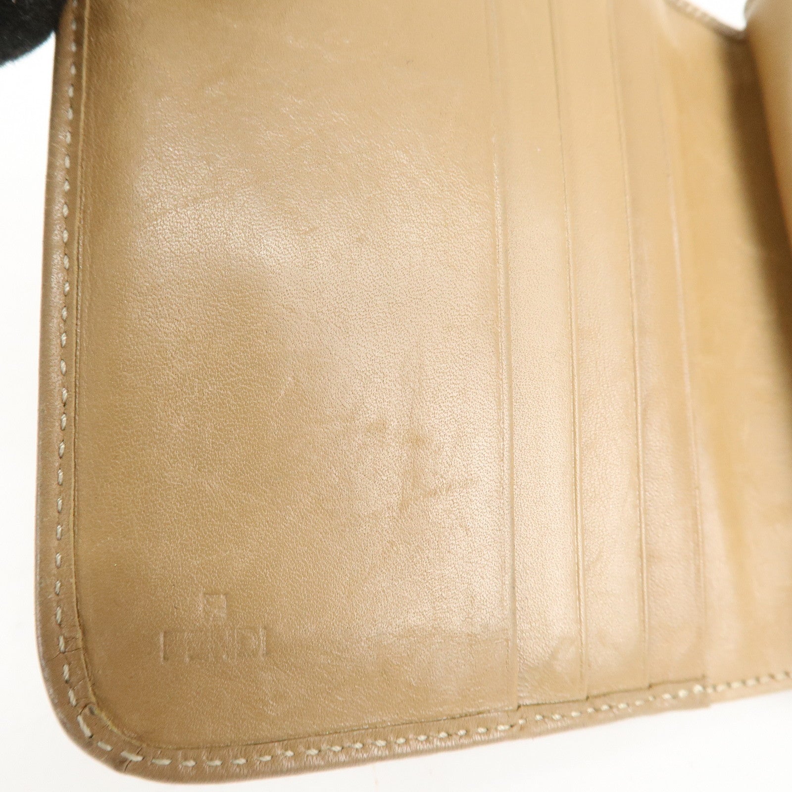 FENDI Zucca Zucchino Set of 3 Canvas Leather Wallet Used