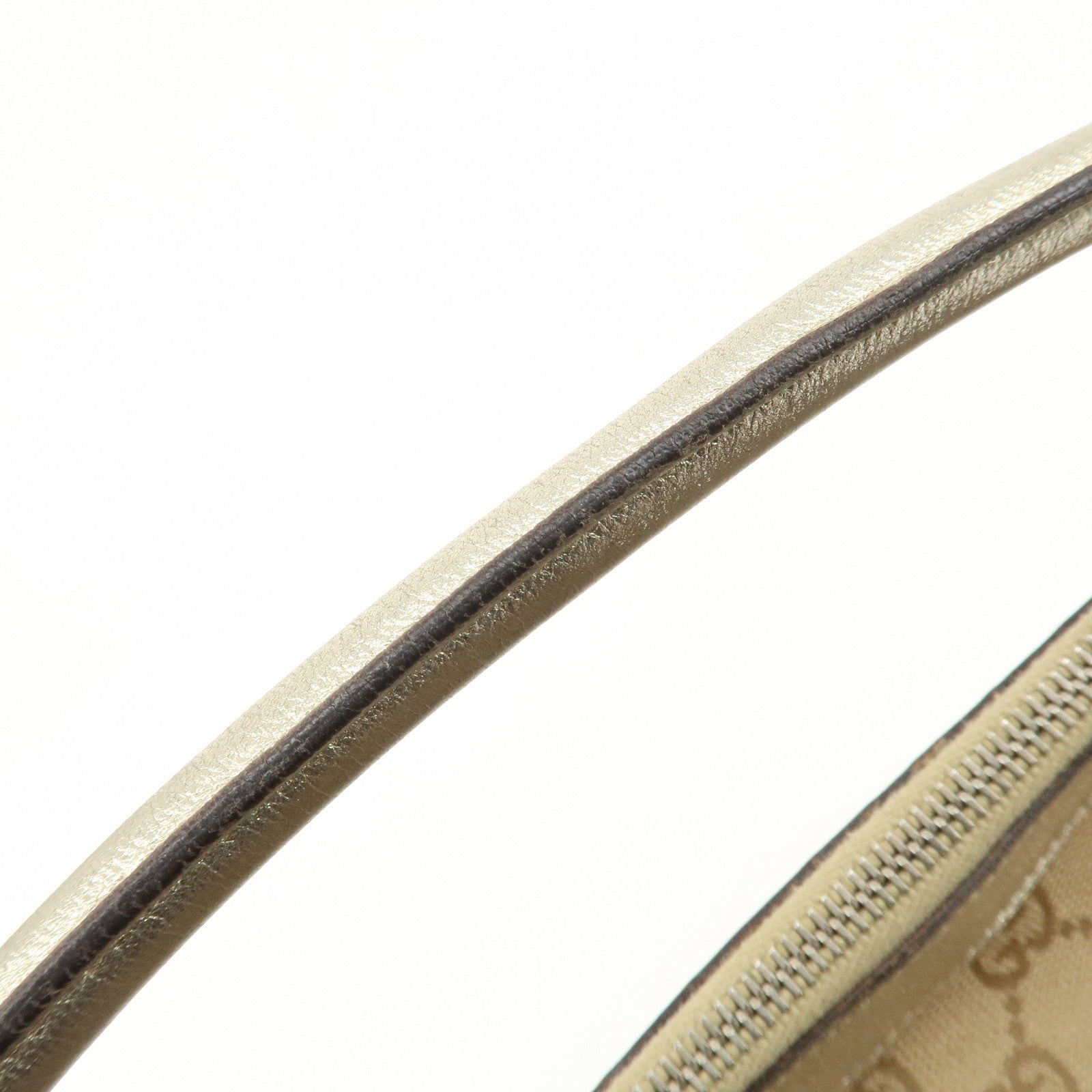 GUCCI GG Canvas Leather Shoulder Bag 153025 Used