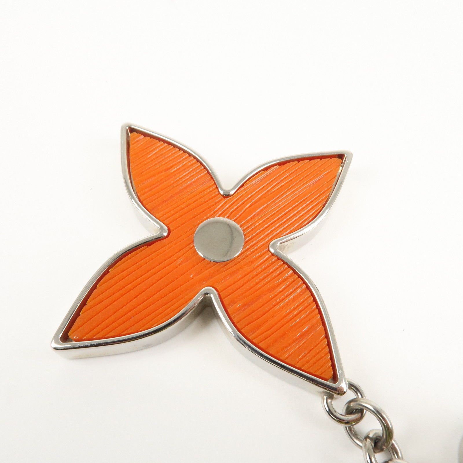 Louis Vuitton Bijoux Sac Fleur de Monogram Orange Silver M66468 Used