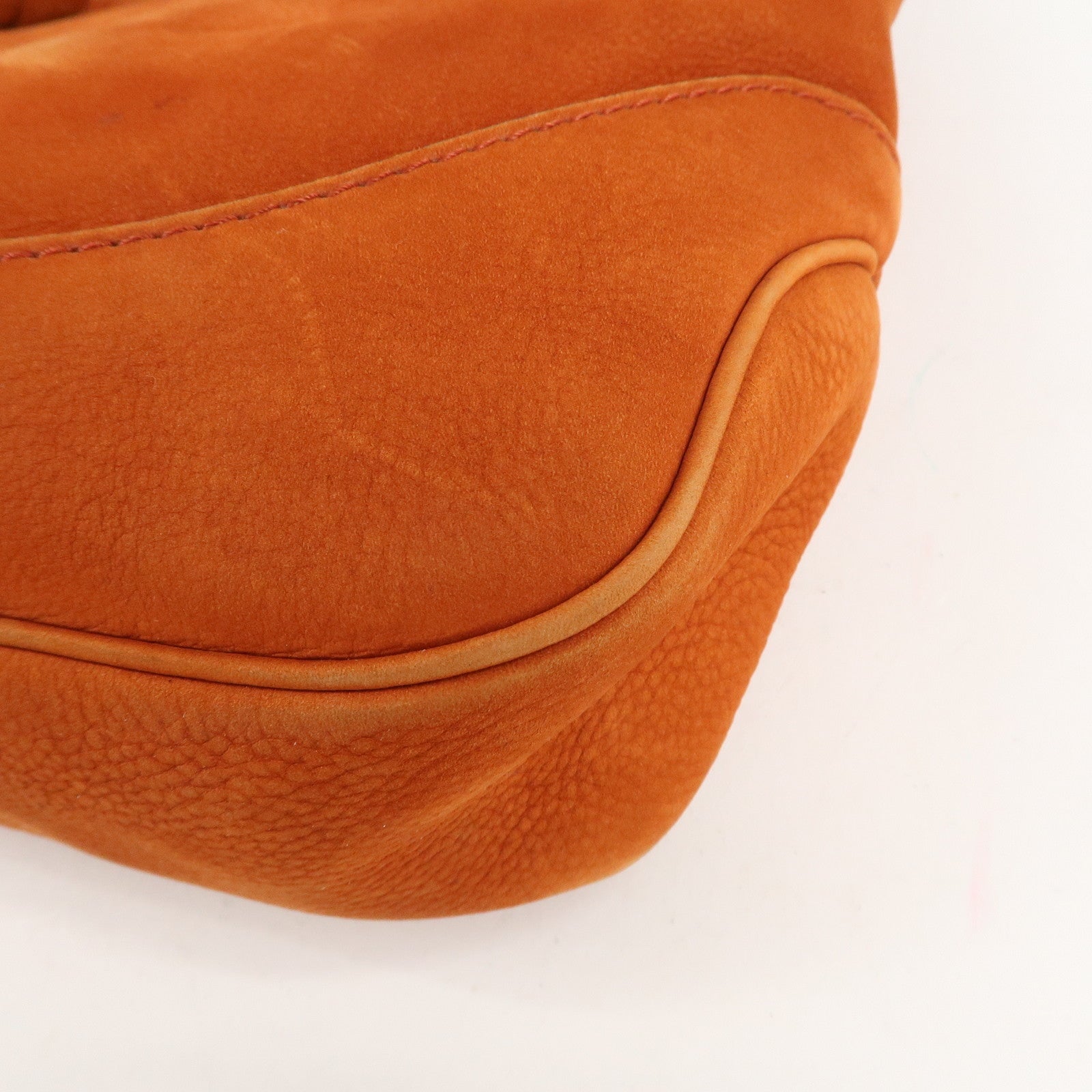 GUCCI New Jackie Suede Shoulder Bag Orange 277520 Used