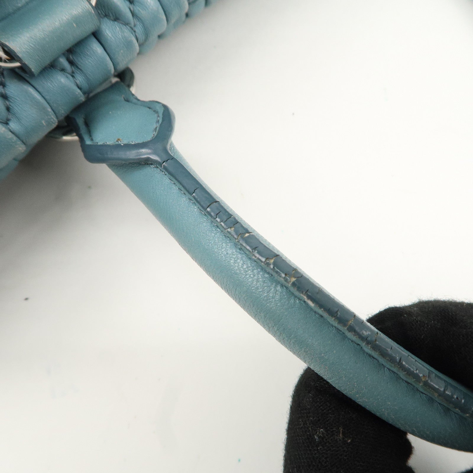 MIU MIU Matelasse Nappa Crystal Leather 2WAY Bag RN0958 Used