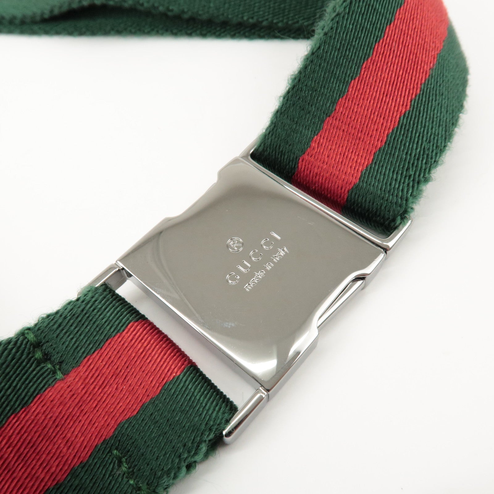 GUCCI GG Canvas Leather Waist Bag Crossbody Bag Beige Brown 28566 Used