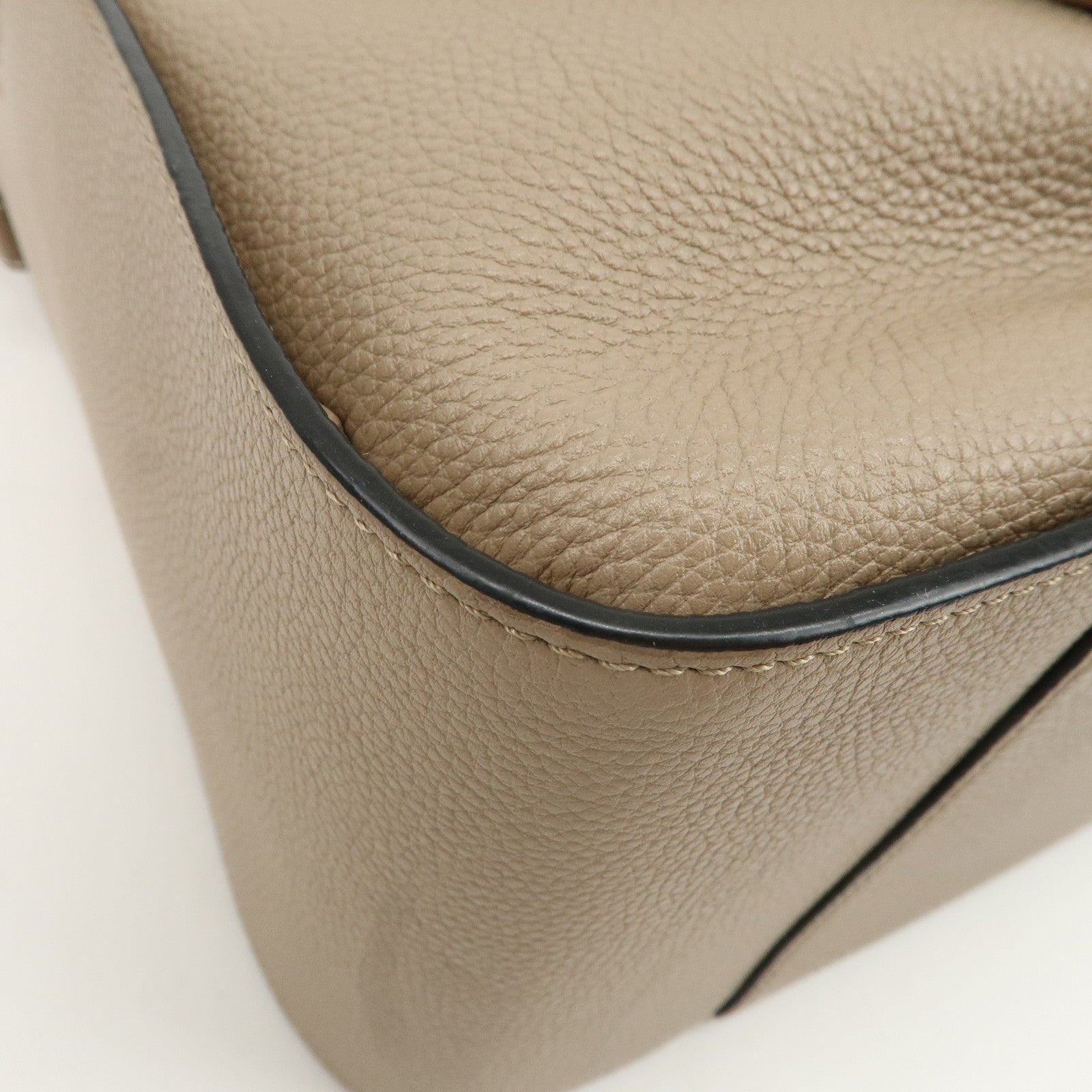 LOEWE Leather Hammock Small Shoudler Bag Beige 314.12BZ95 Used