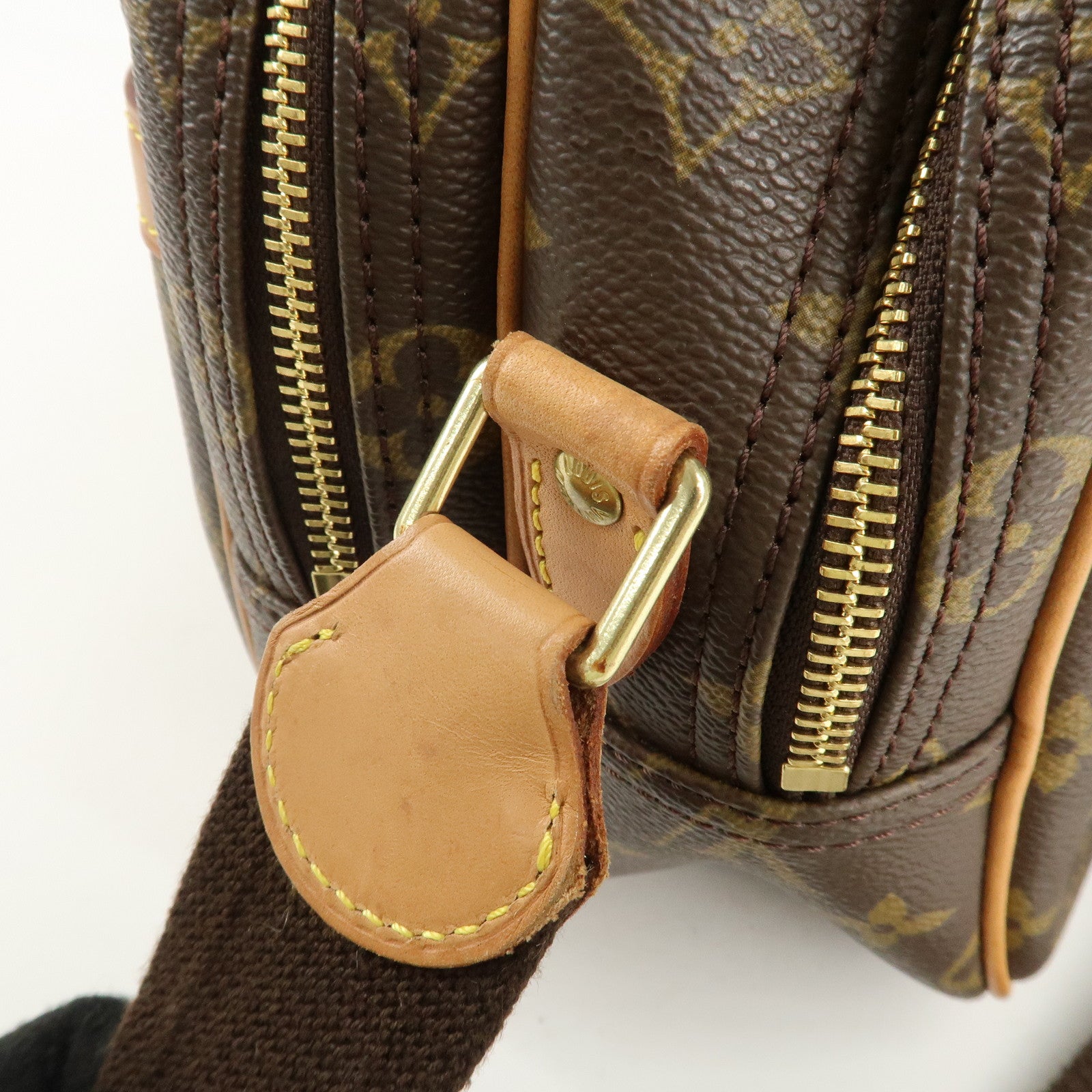 Louis Vuitton Monogram Reporter PM Shoulder Bag Brown M45254 Used