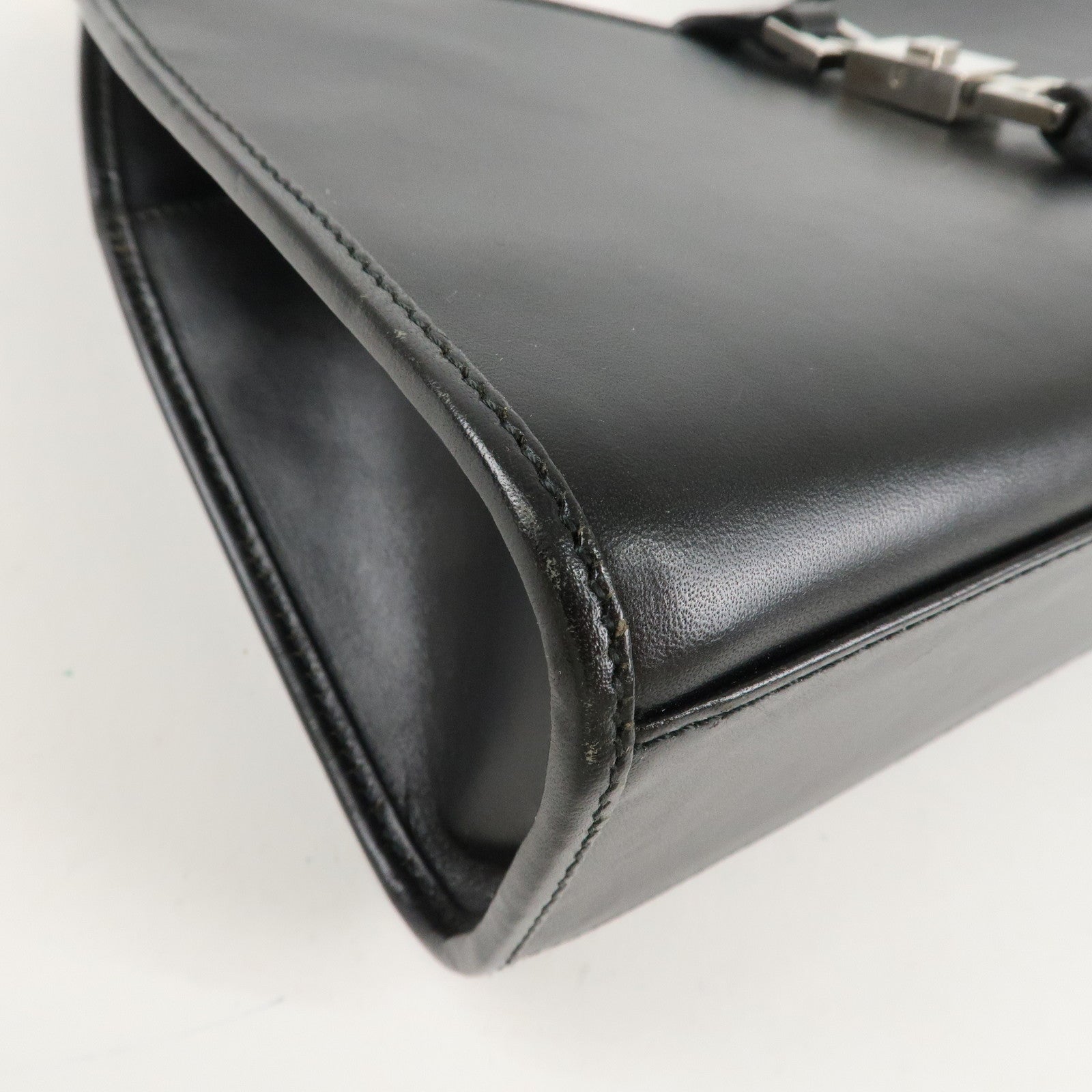 GUCCI Jackie Leather Shoulder Bag Black 002.1068 Used