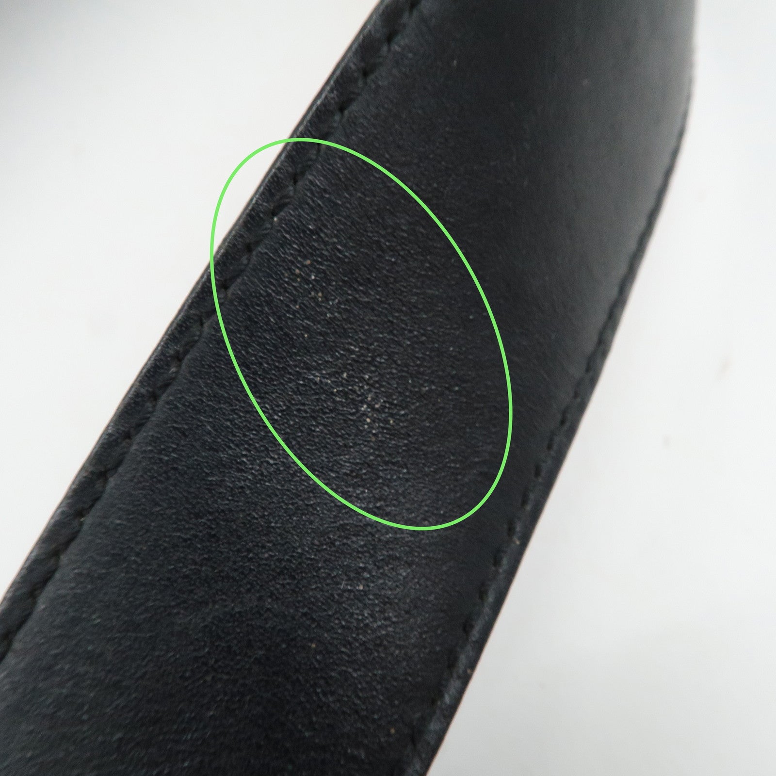 CELINE Macadam PVC Leather Shoulder Bag Black Brown Gold HDW Used