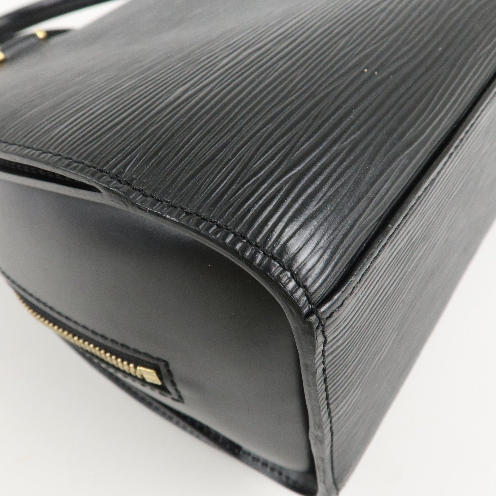 Louis Vuitton Epi Pont Neuf Hand Bag Gold HDW Noir Black M52052 Used