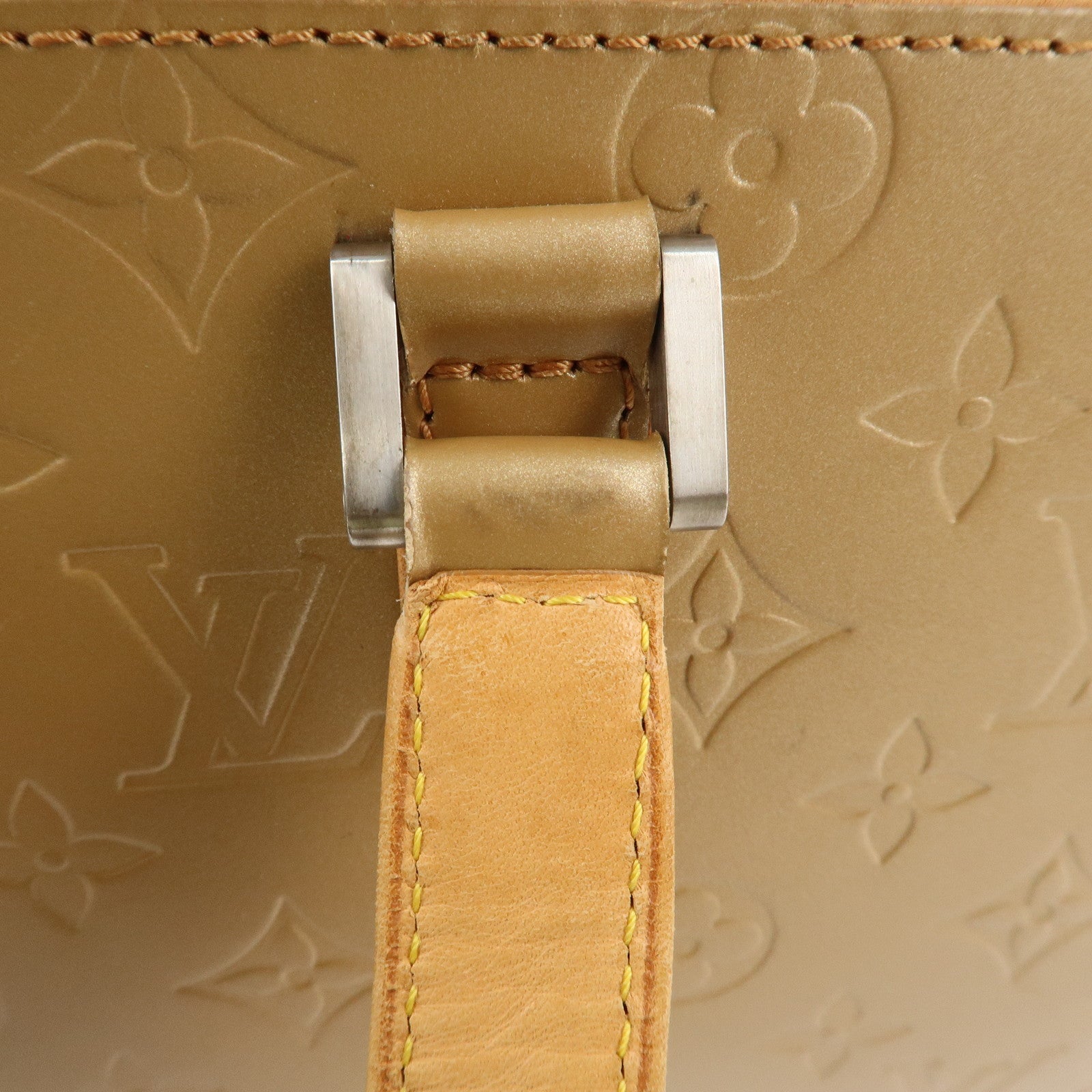 Louis Vuitton Monogram Matte Shelton Hand Bag Ambre M55177 Used