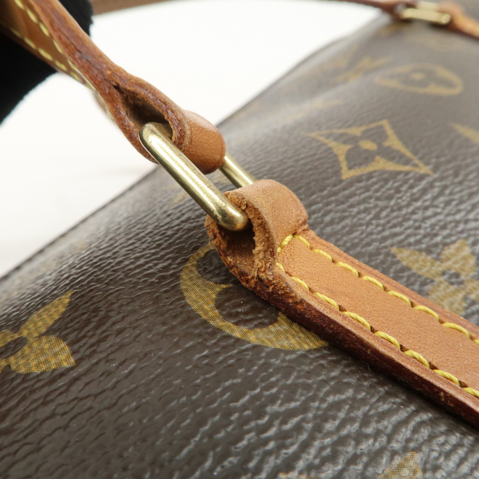 Louis Vuitton Monogram Papillon 30 Hand Bag New Style Brown M51385 Used