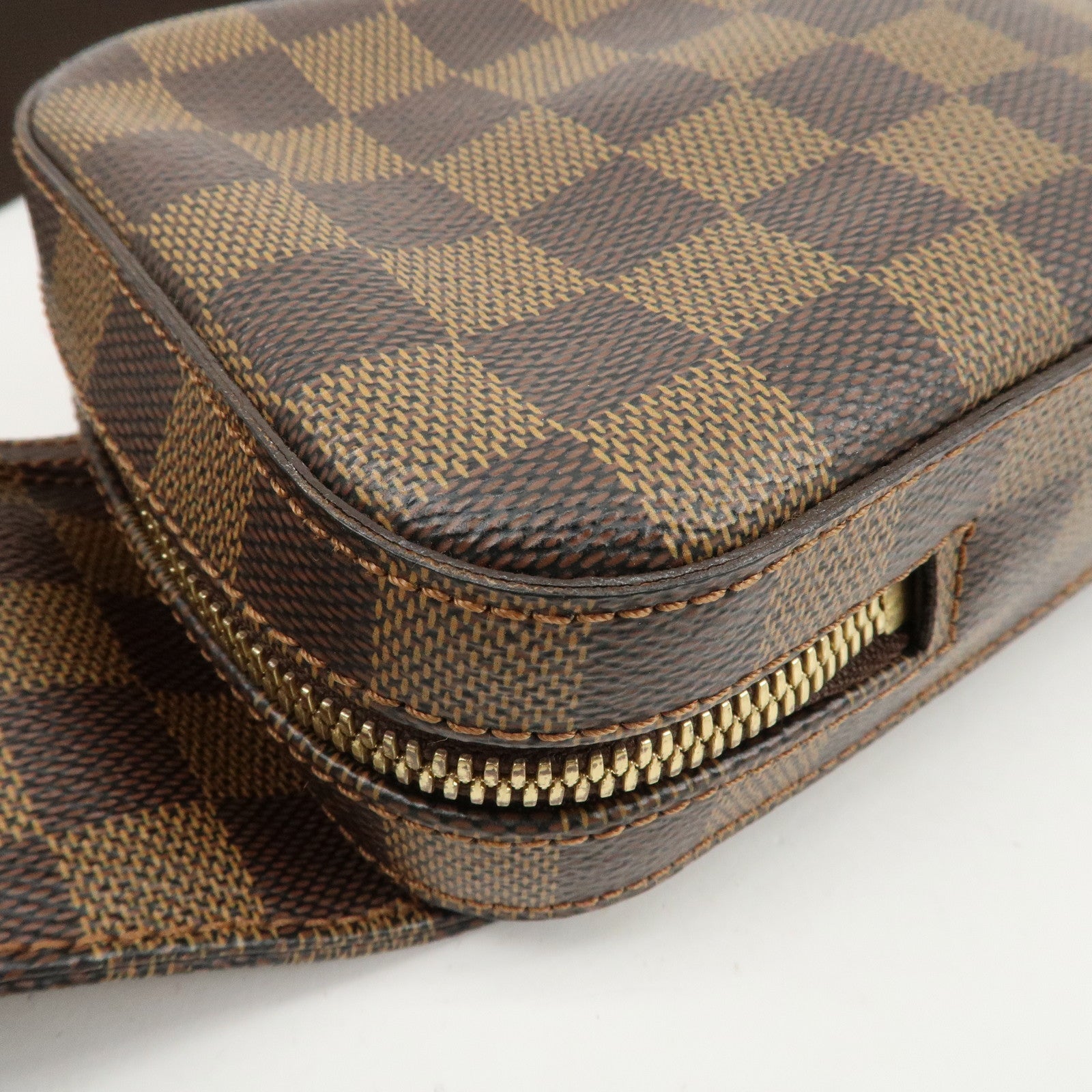 Louis Vuitton Damier Ebene Geronimos Body Waist Bag Brown N51994 Used