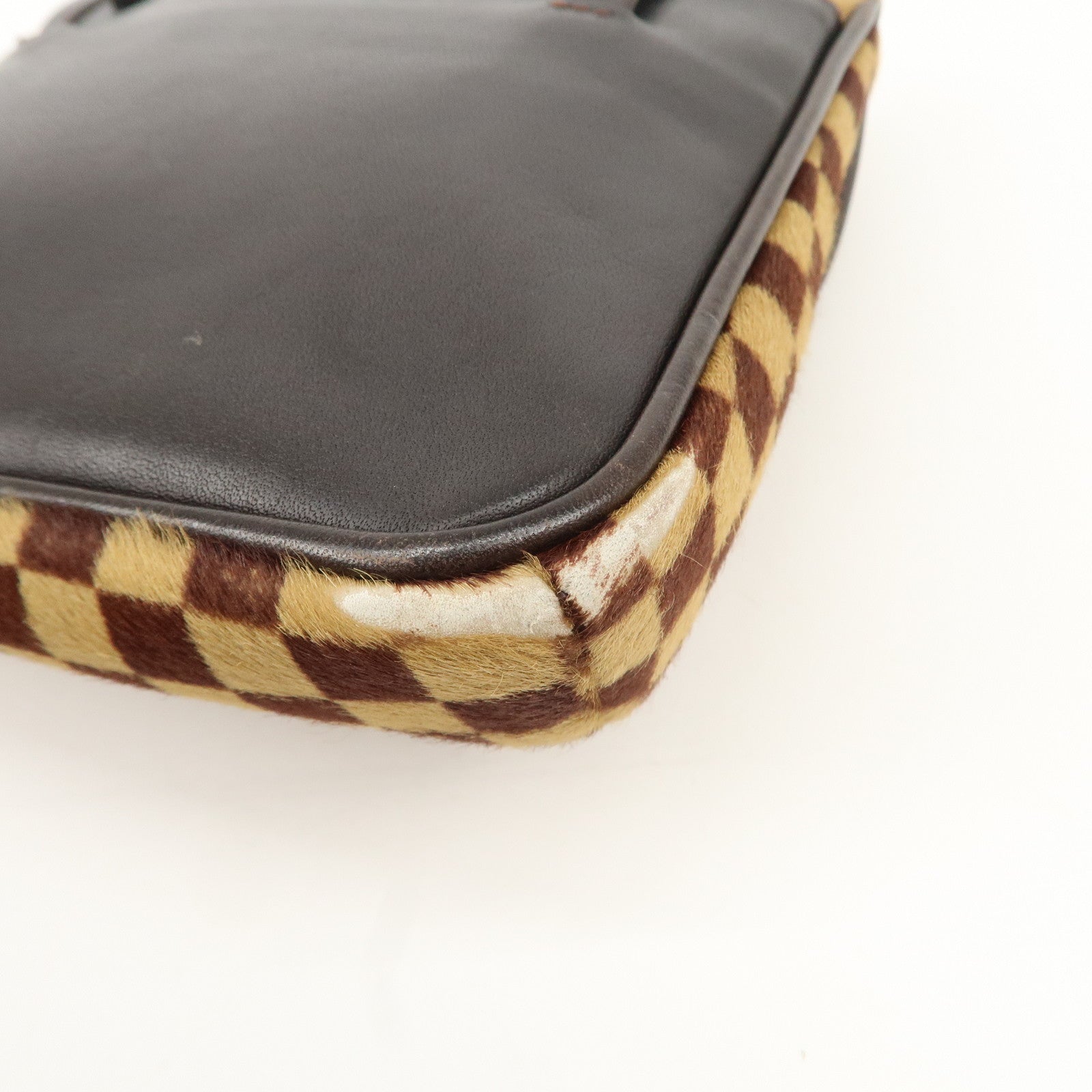 Louis Vuitton Damier Sauvage Gazelle Beige Shoulder Bag M92130 Used
