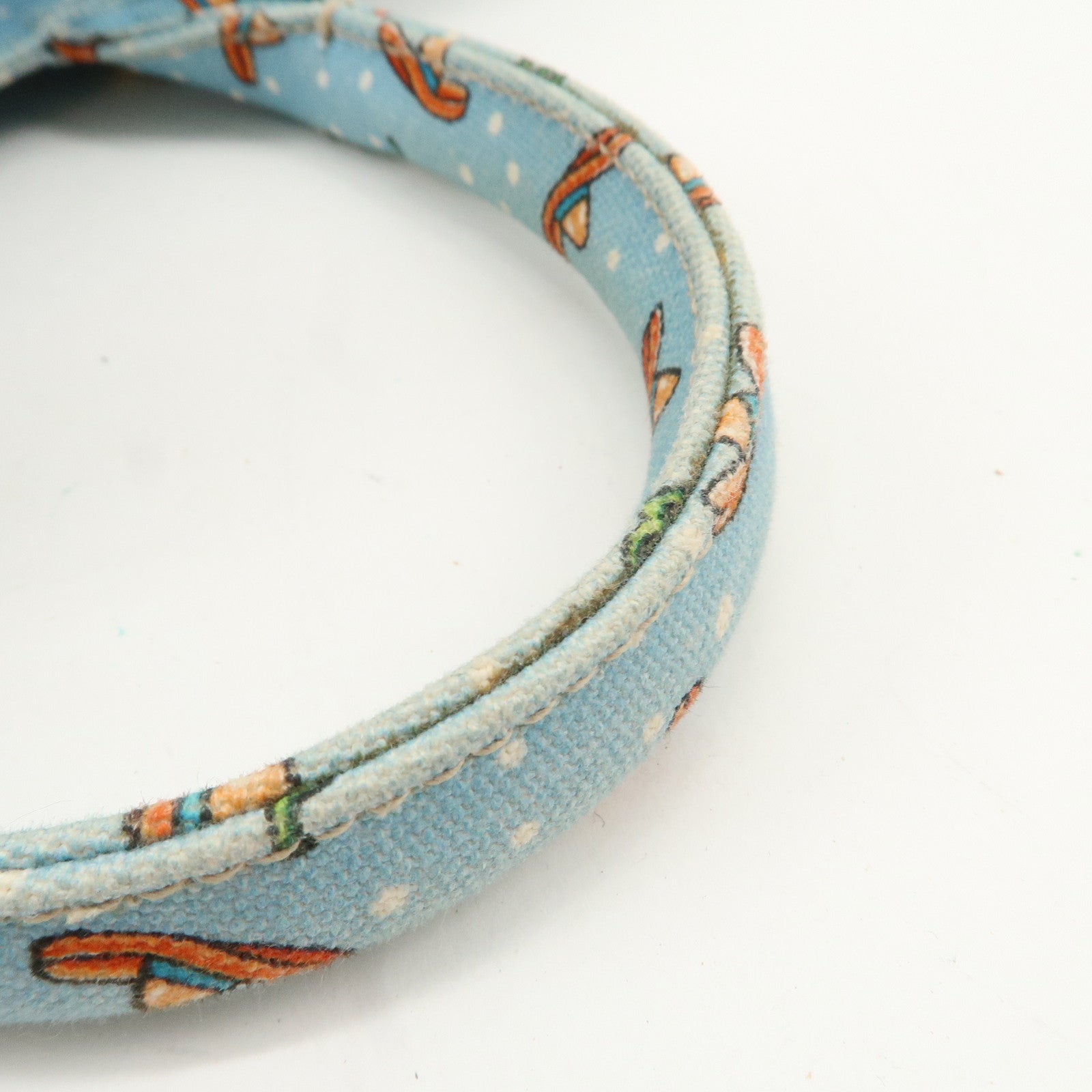 PRADA Canapa Mini Canvas 2Way Bag Light Blue 1BG439 Used