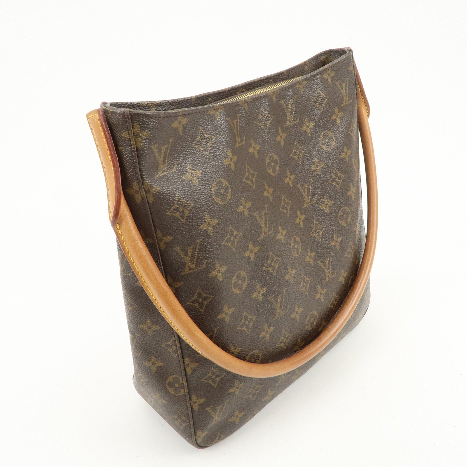 Louis Vuitton Monogram Looping GM Shoulder Bag Brown M51145