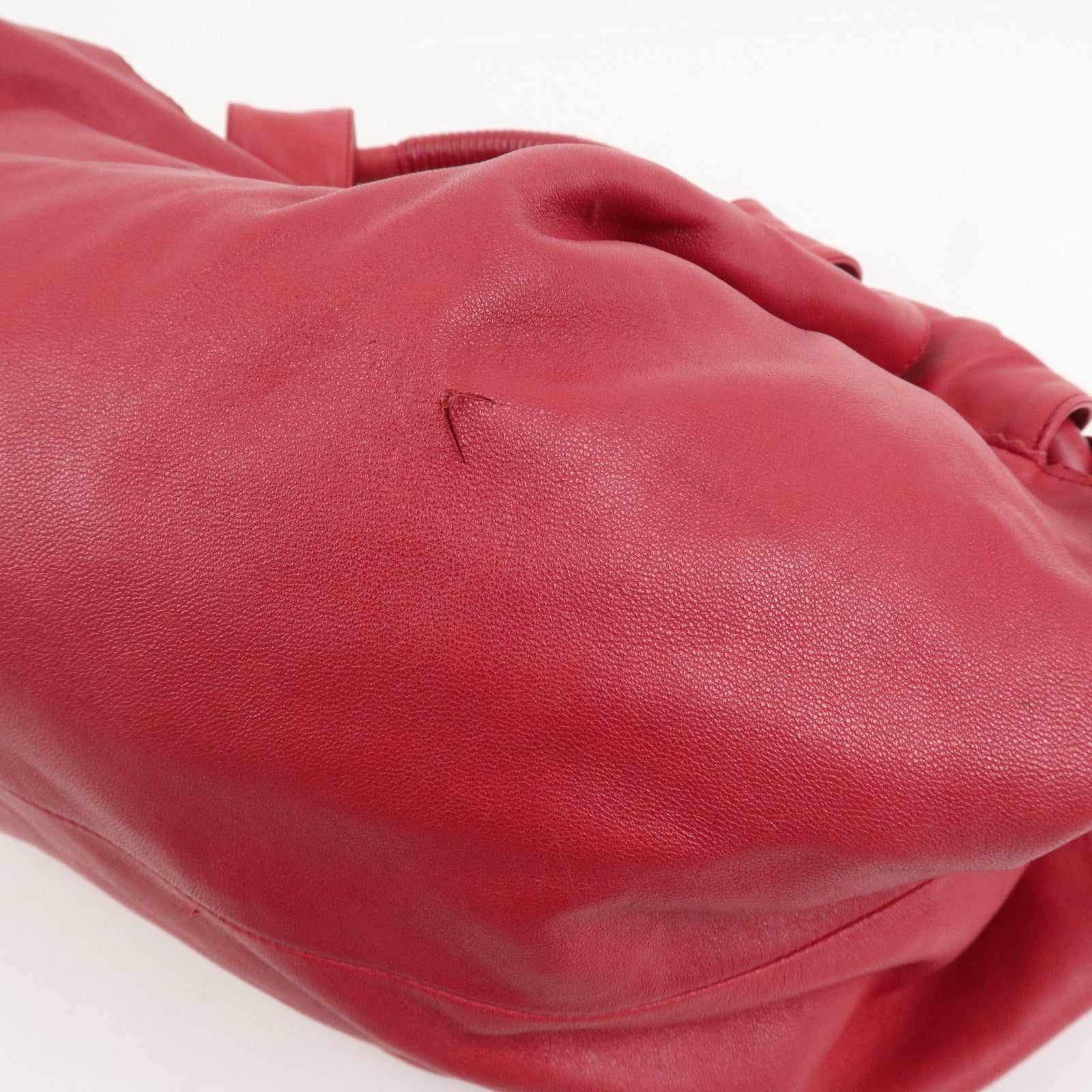 LOEWE Anagram Nappa Leather Nappa Aire Hand Bag Shoulder Bag Red