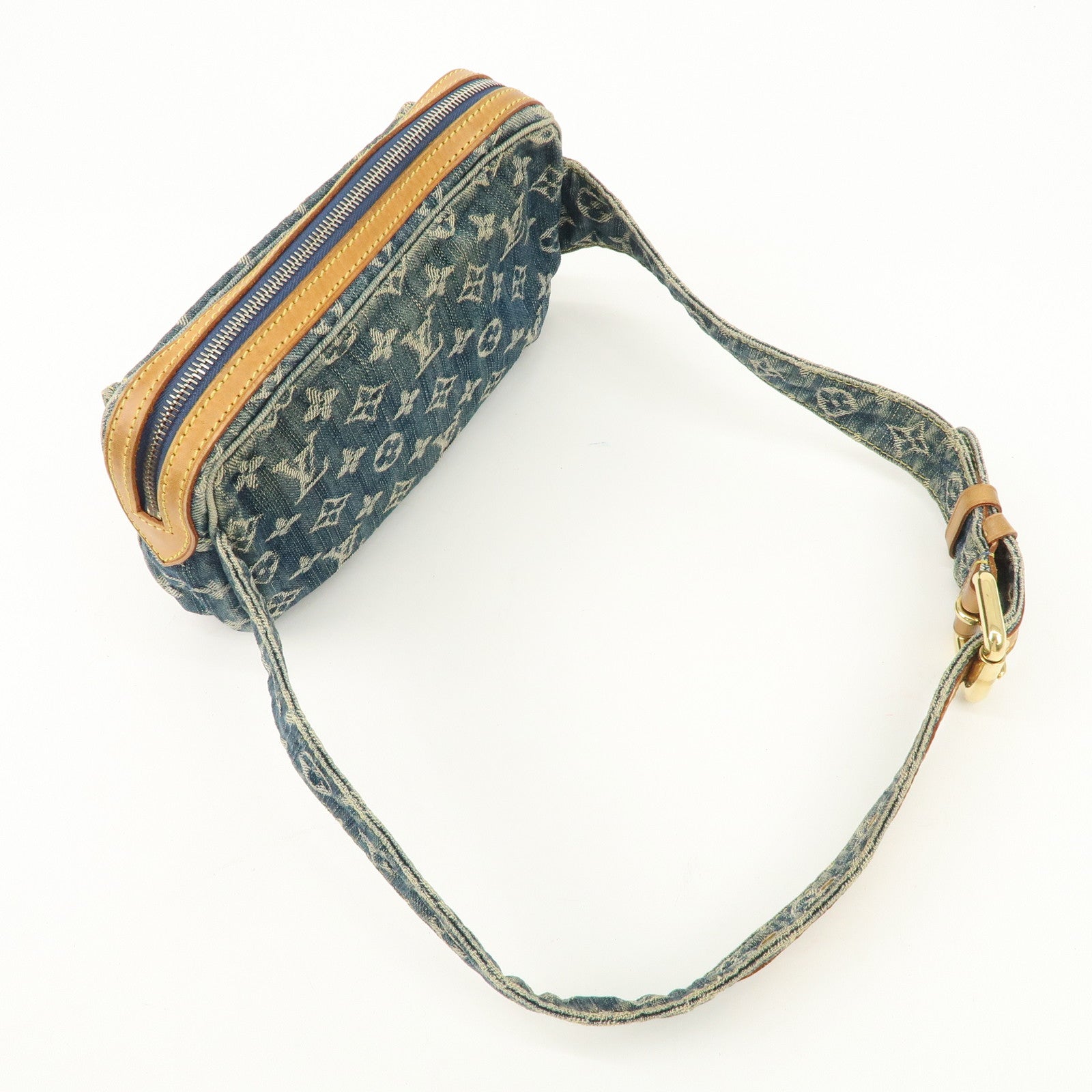 Louis Vuitton Monogram Denim Bum Bag Waist Bag Blue M95347