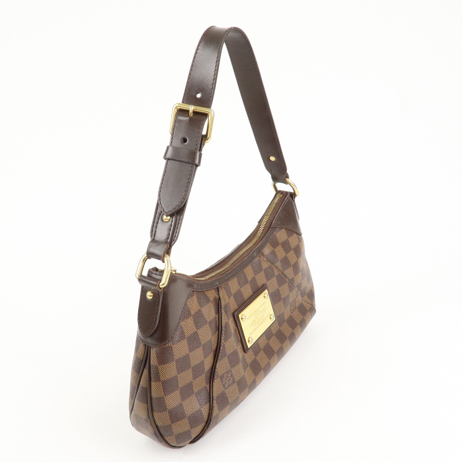 Louis Vuitton Damier Ebene Canvas Thames PM Hand Bag M48180 Used