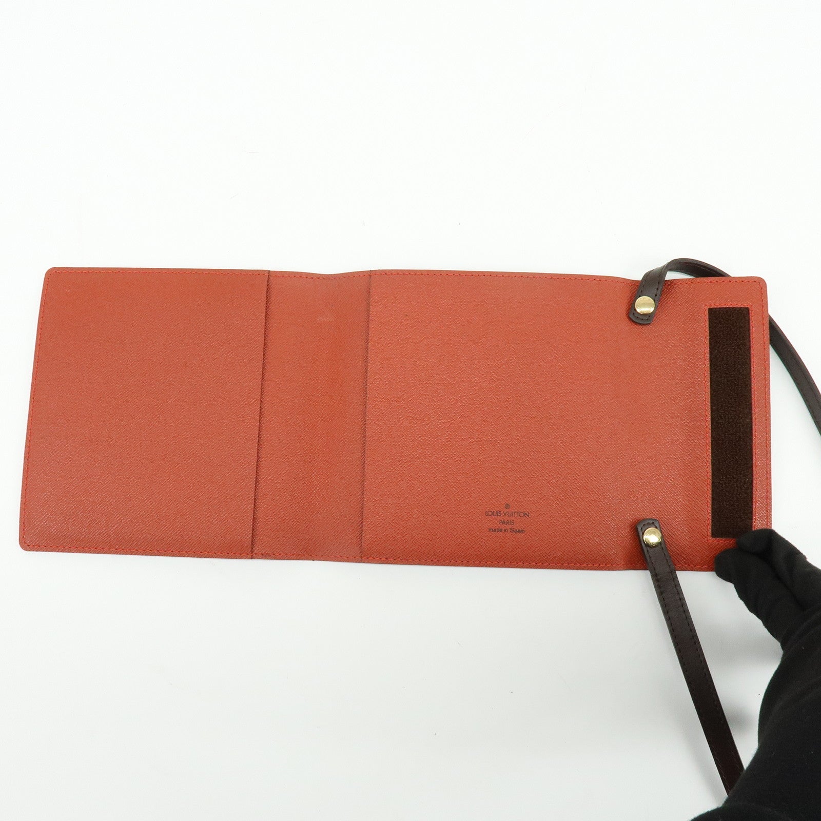 Louis Vuitton Damier Ebene Canvas Leather CD Case Holder N62935