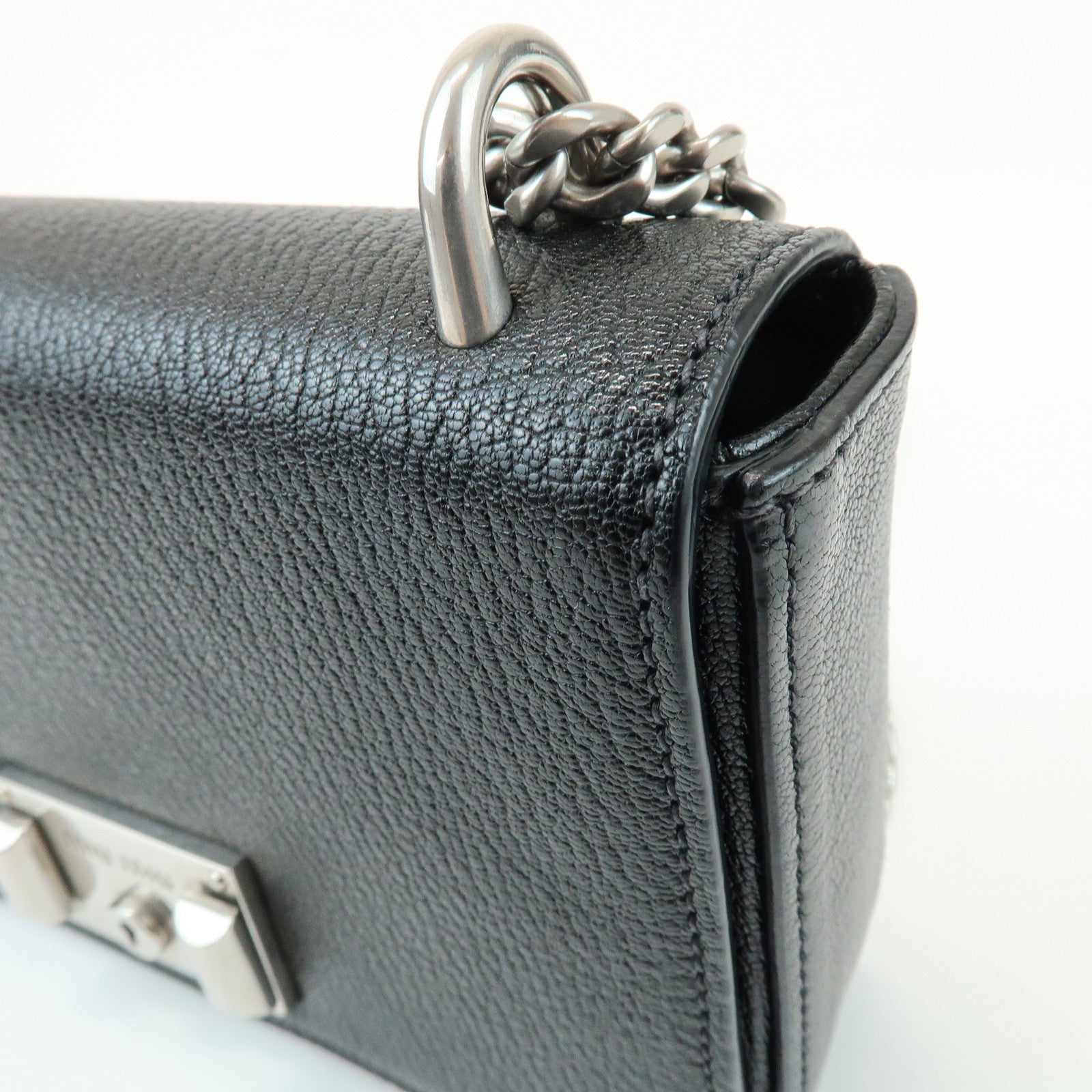 MIU MIU Chain Shoulder Bag Crossbody Bag Black 5BD153