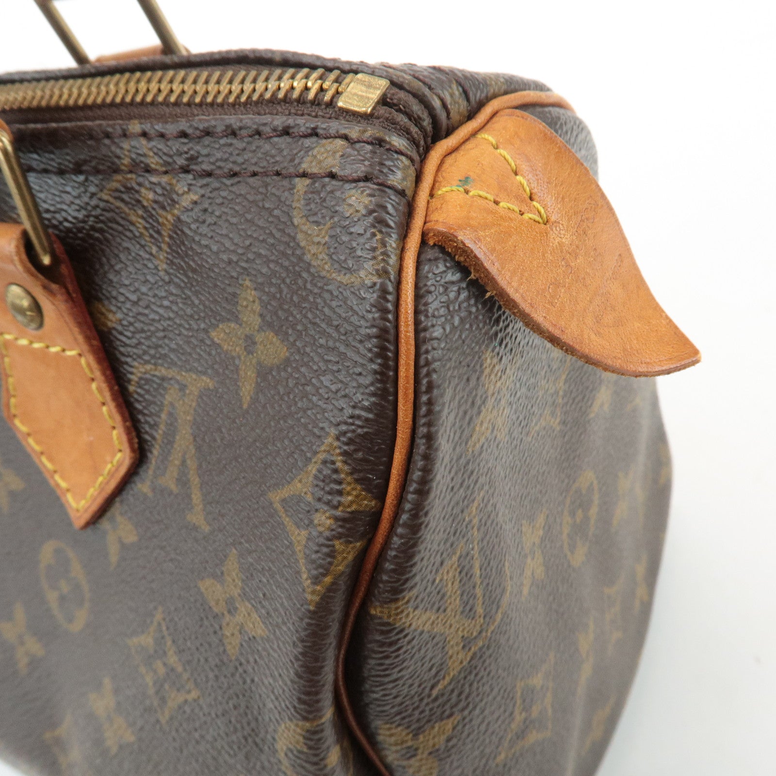 Louis Vuitton Monogram Speedy 25 Hand Bag Boston Bag Brown M41528 Used