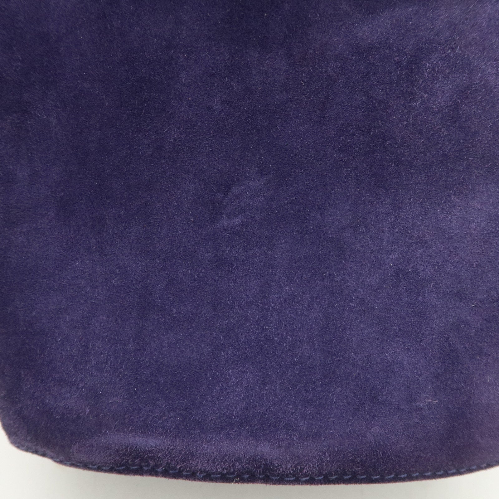 Ferragamo Vara Ribon Suede Hand Bag Purple Gold Hardware Used
