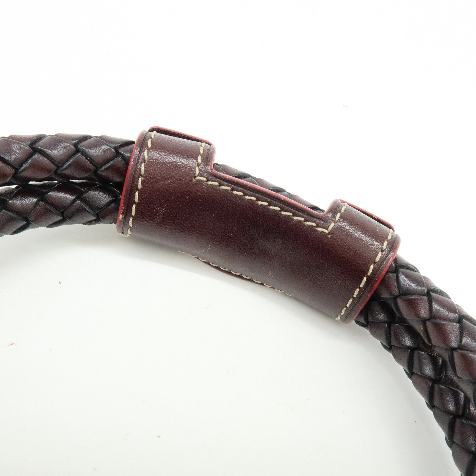 LOEWE Anagram Leather Mini Hand Bag Black Dark Brown