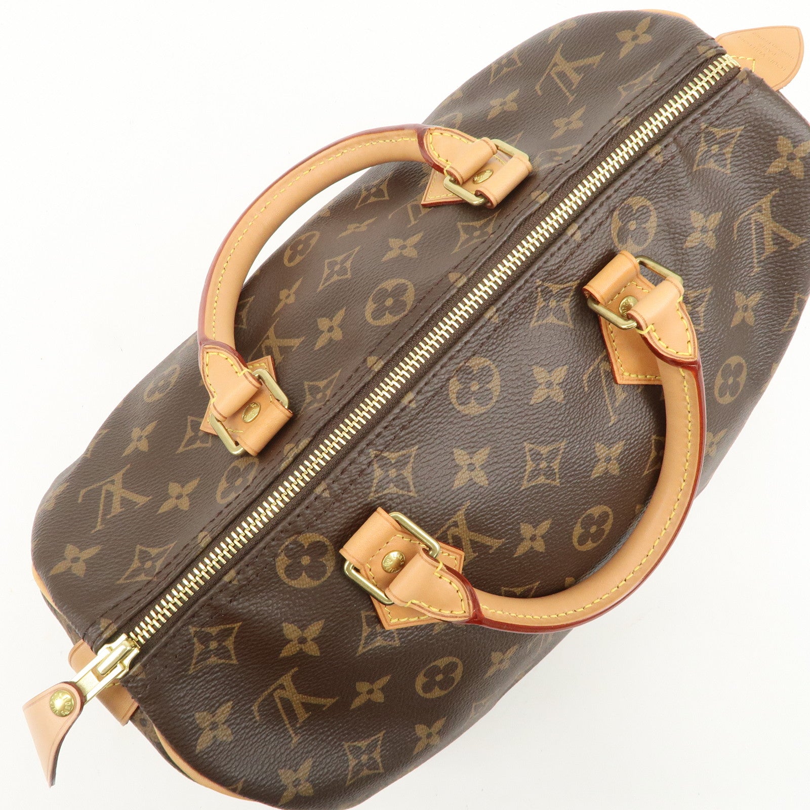 Louis Vuitton Monogram Speedy 30 Boston Bag Hand Bag Brown M41108