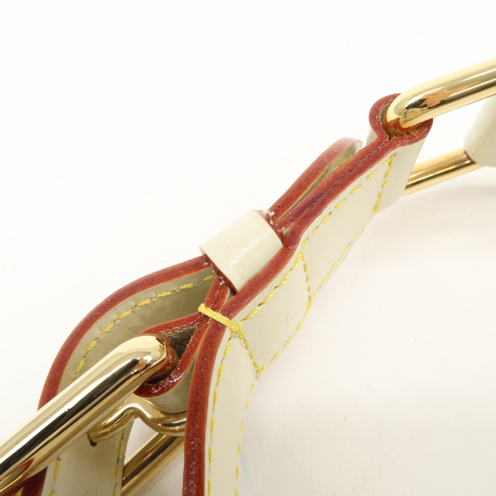 Louis Vuitton Suhali Leather Confidence Shoulder Bag Blanc M91782 Used